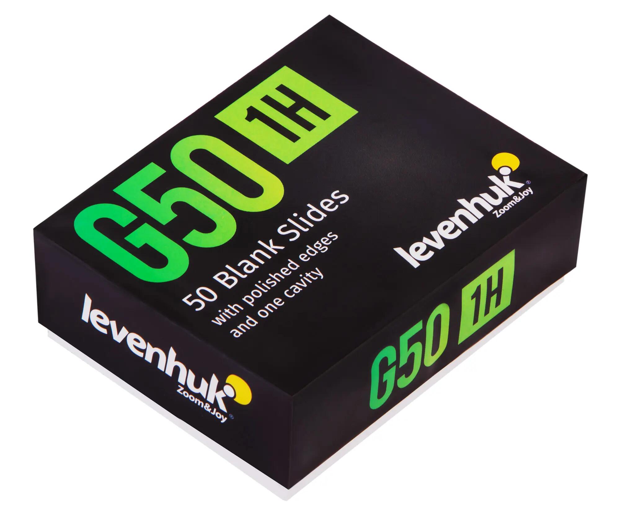 Lame da vetrino - Microscopia - Singola cavità - Levenhuk G50 1H - Nero 6/6