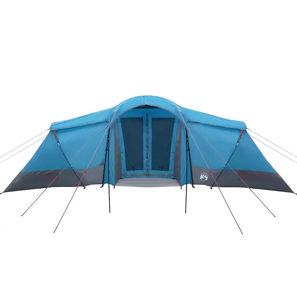 Tent - camping - familietent 6p - waterdicht - blauw, grijs 5/8