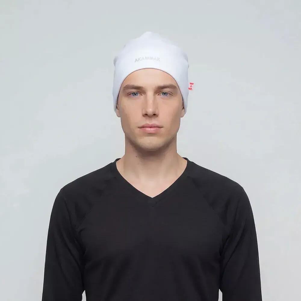 Bonnet de Course à pied unisexe Thermique ALDAR Blanc 2/4