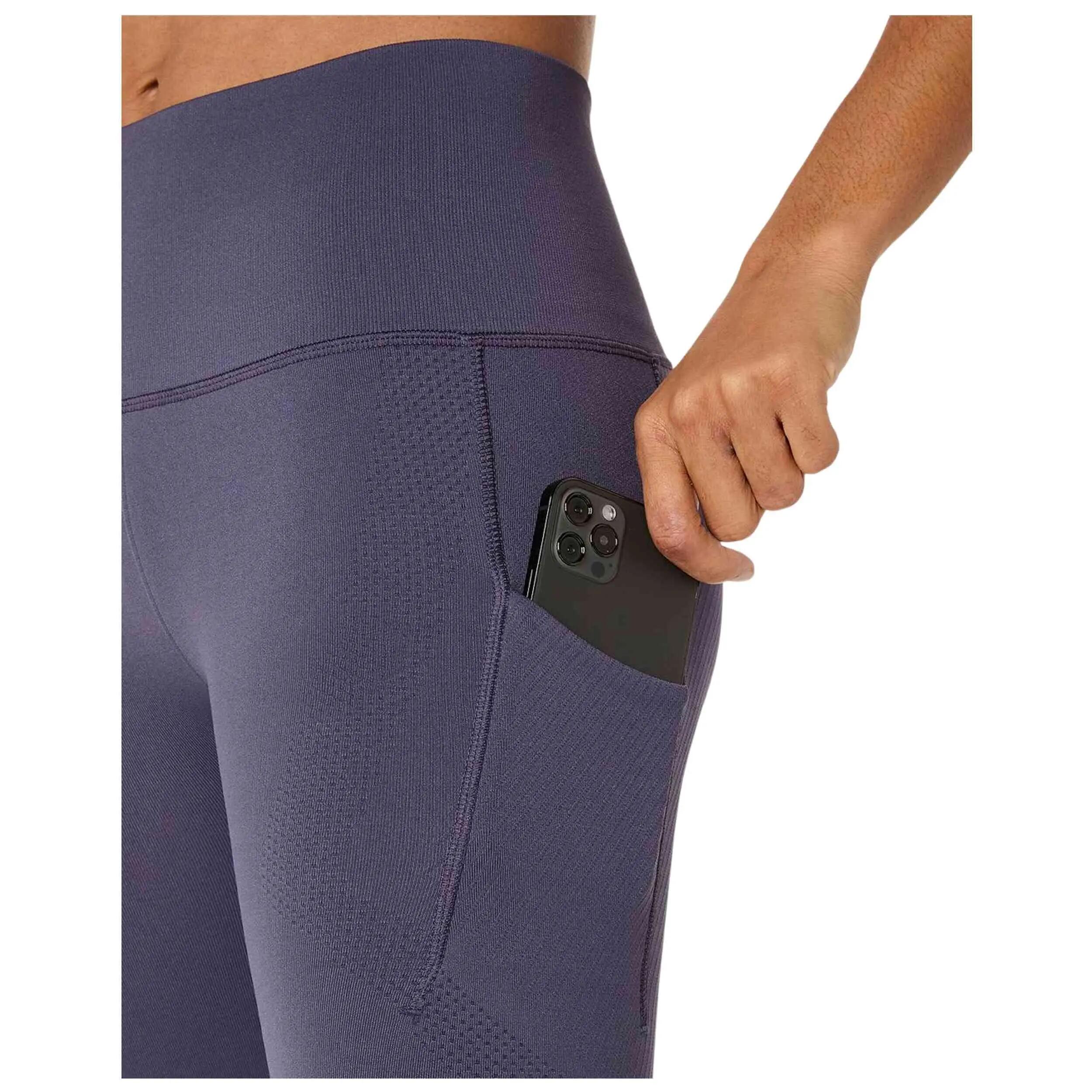 Leggings Asics modelo Malla larga ASICS Road Seamless azul oscuro para mulheres 4/5