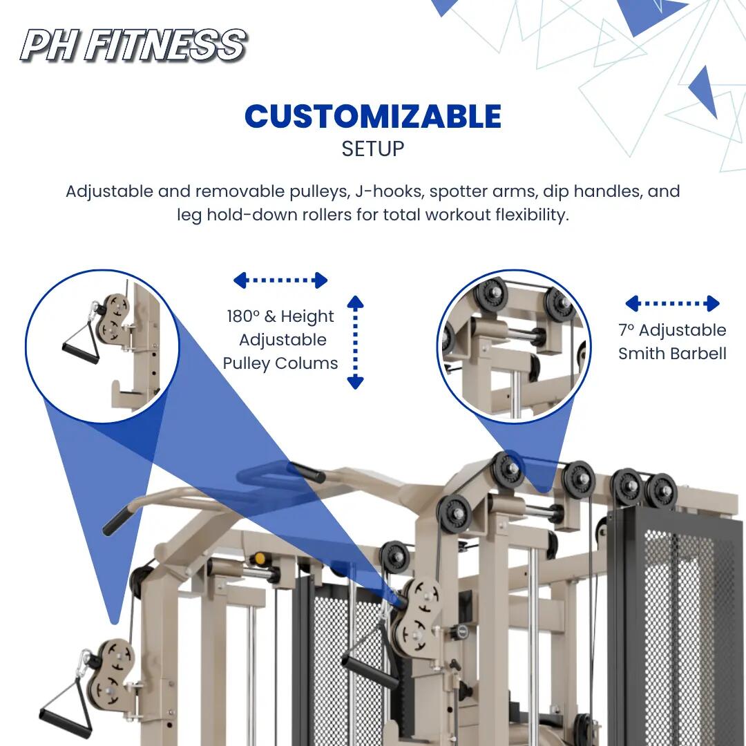 Fusion X Power Rack con máquina Smith y pec deck – 160 kg 6/9