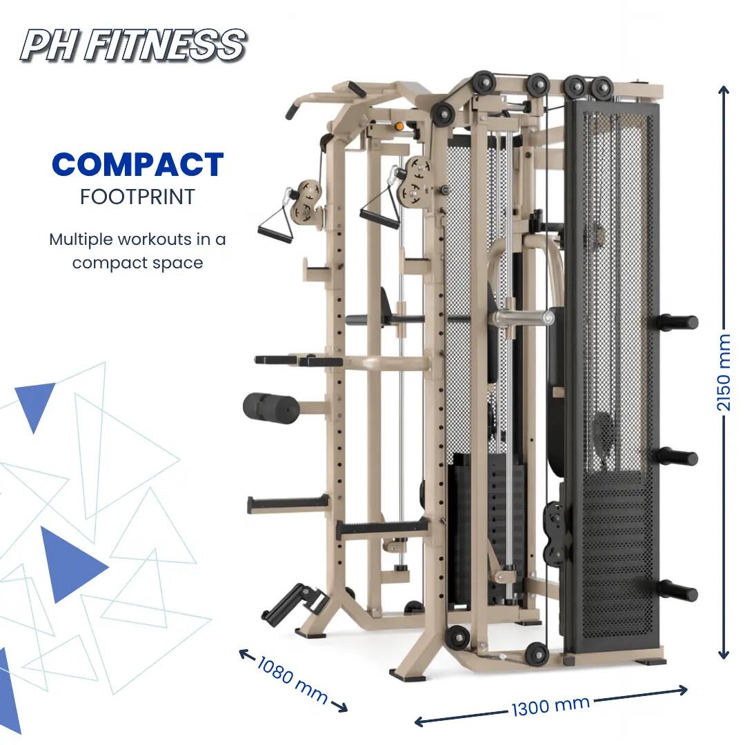 Fusion X Power Rack con máquina Smith y pec deck – 160 kg 4/9