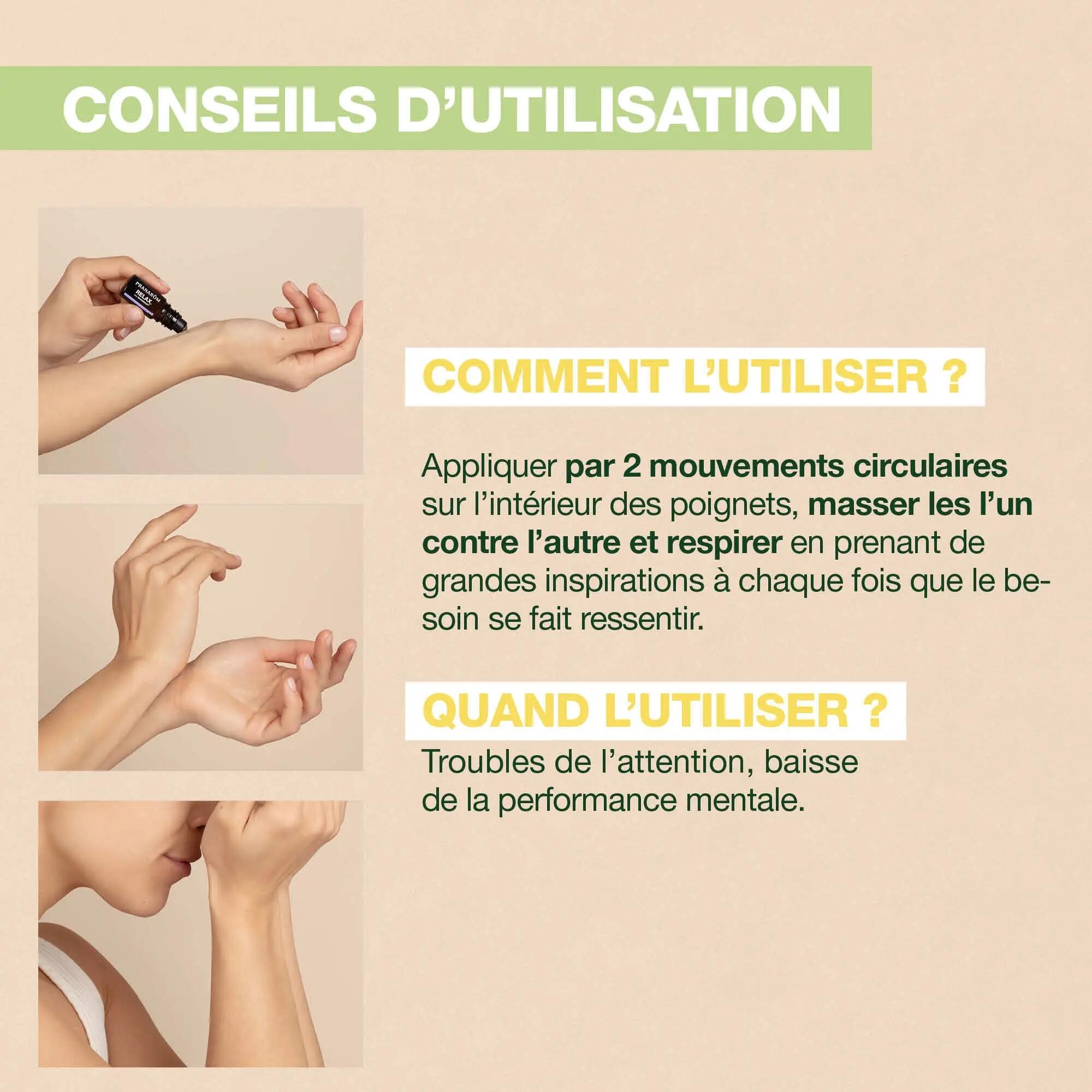 Roll-on olfactif - Unisexe - Huiles essentielles bio - FOCUS 4/6