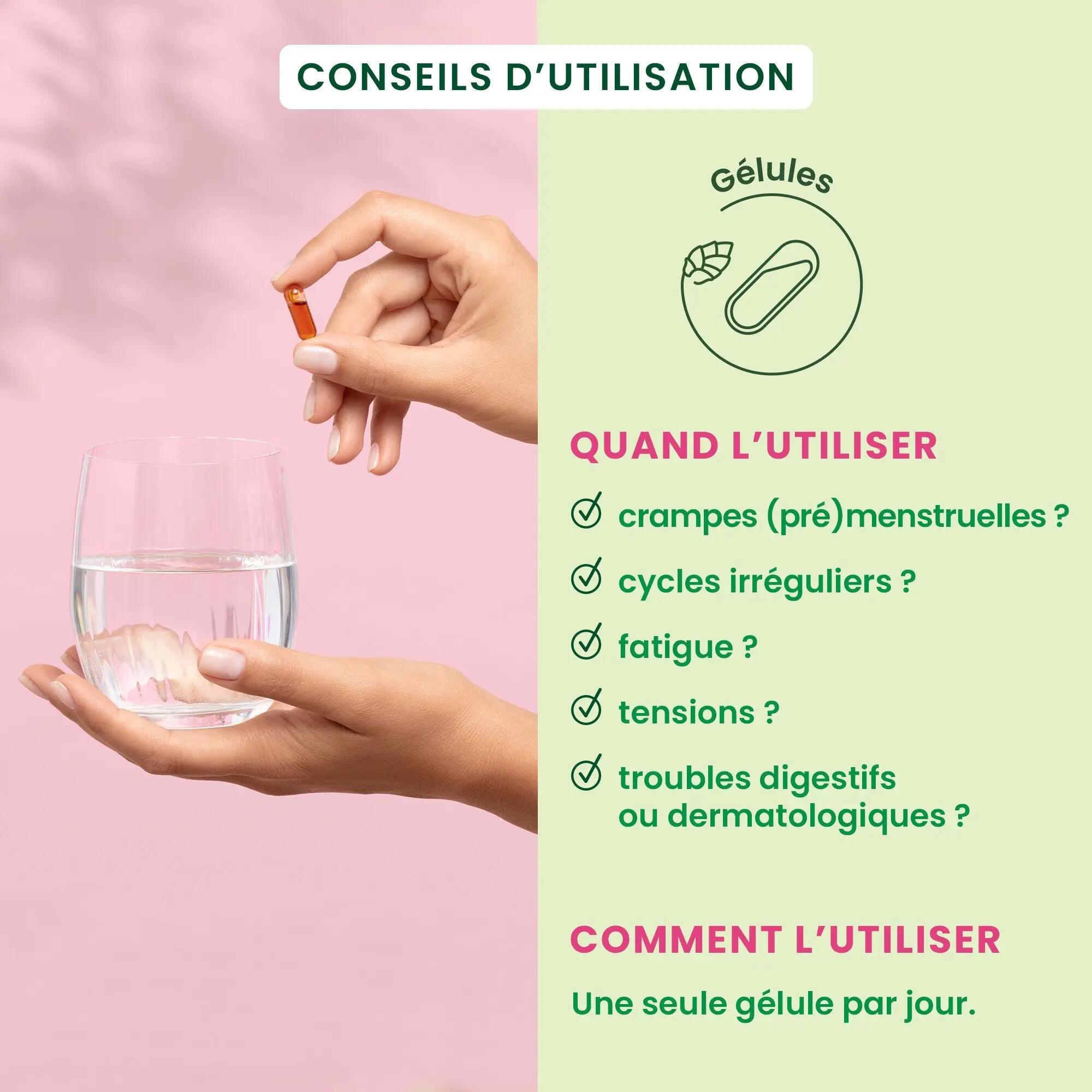 Complément alimentaire - confort menstruel - femmes - bio - 30 capsules 2/5