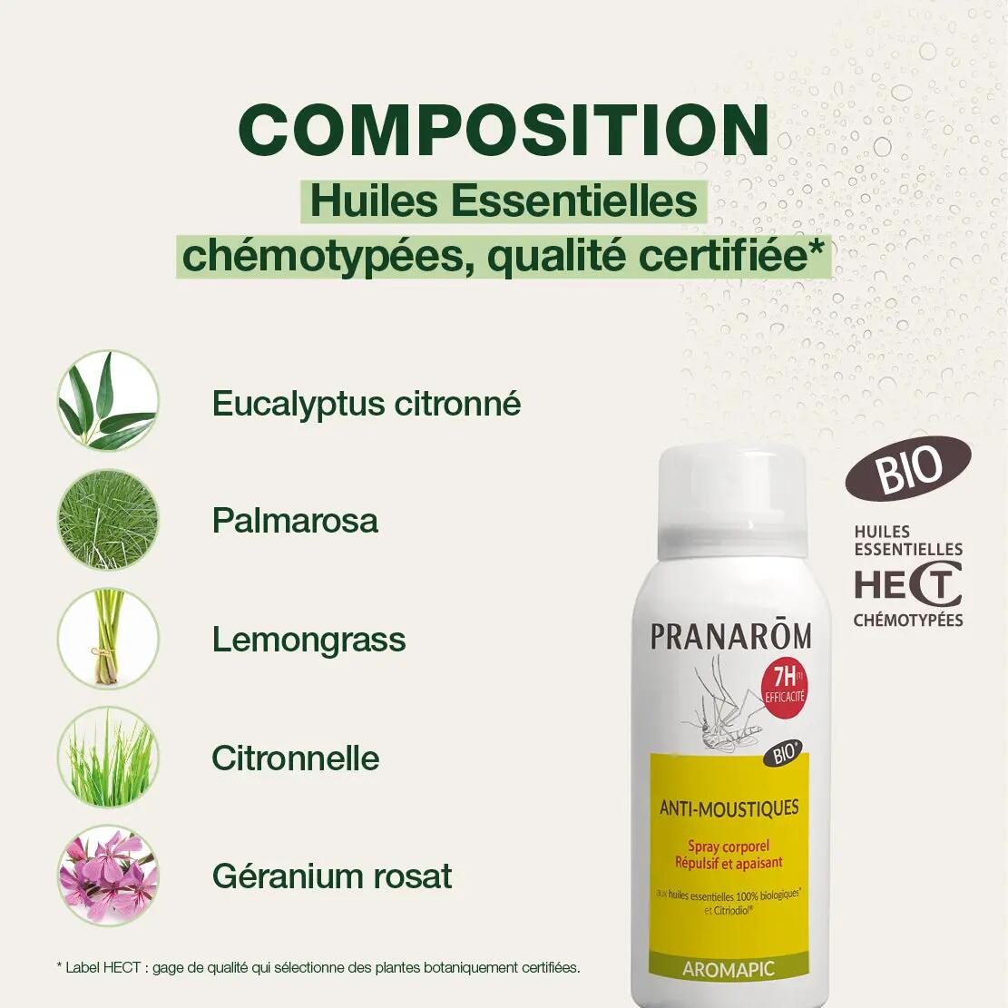 Spray corporel anti-moustiques - Bio, 7h de protection 3/4