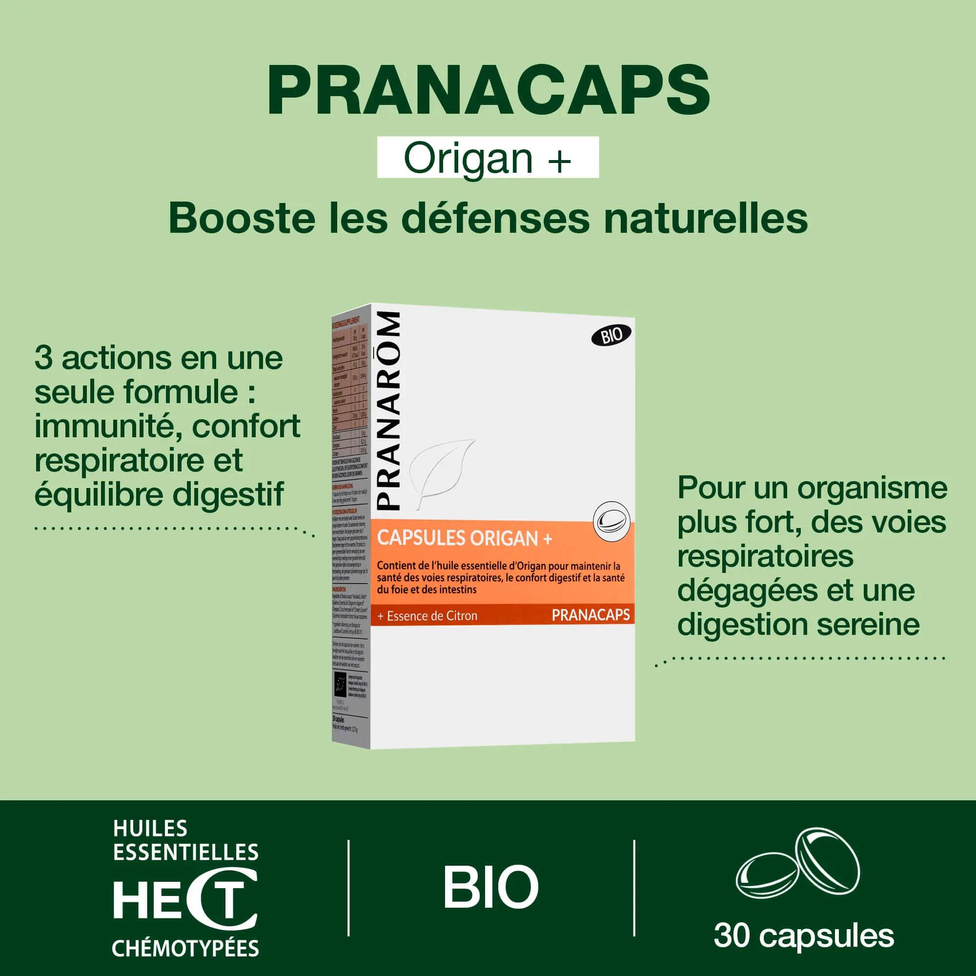 Complément alimentaire - Capsules Origan+ BIO 30 2/5
