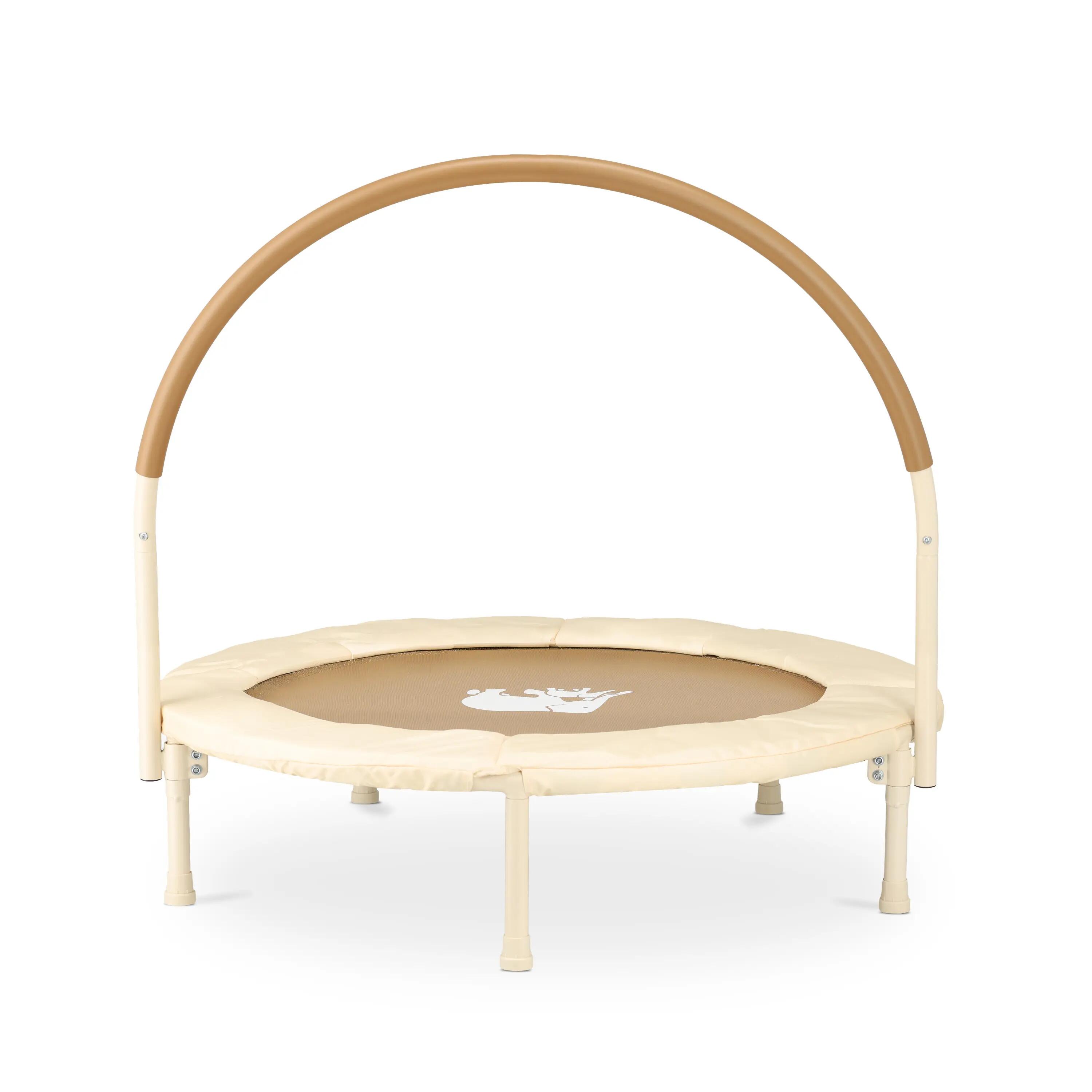 Kinder Trampoline 92cm - Met Veiligheidsbeugel - Bruin 3/5