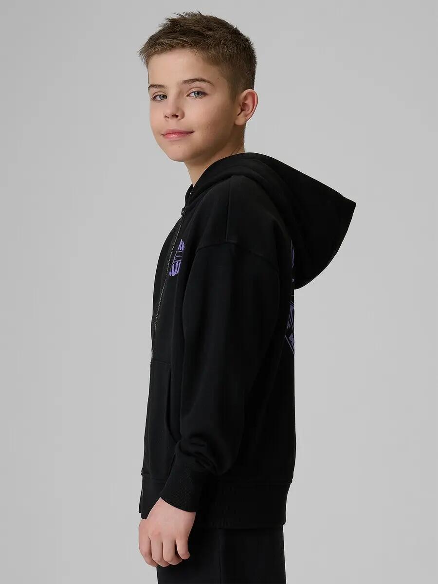 Bluza dresowa loose z kapturem chłopięca 4F 4FJRSS26TSWSM2934 5/7