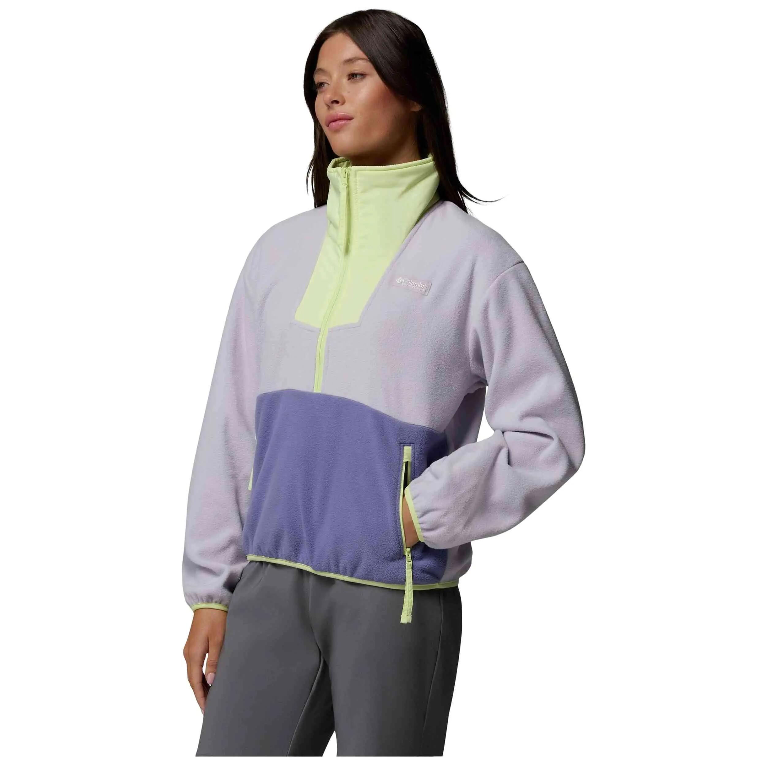 Felpa Columbia modello Forro polar Columbia Sequoia Grove Half Zip Fle per donne 2/5