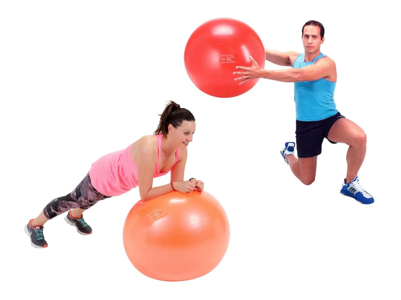 Gymnic Plus Palla fitness antiscoppio Ø 65 cm grigia 4/6