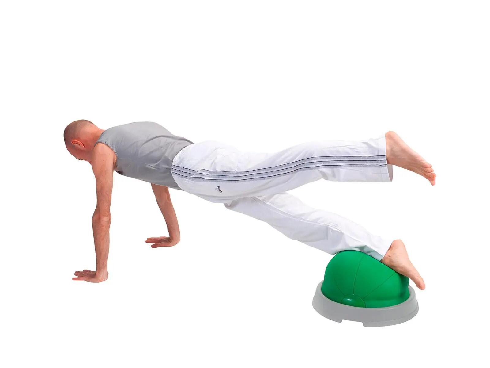 Gymnic Core Balance Semisfera gonfiabile con base verde 5/5
