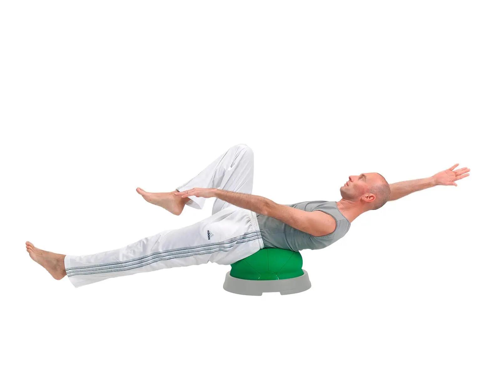 Gymnic Core Balance Semisfera gonfiabile con base verde 4/5