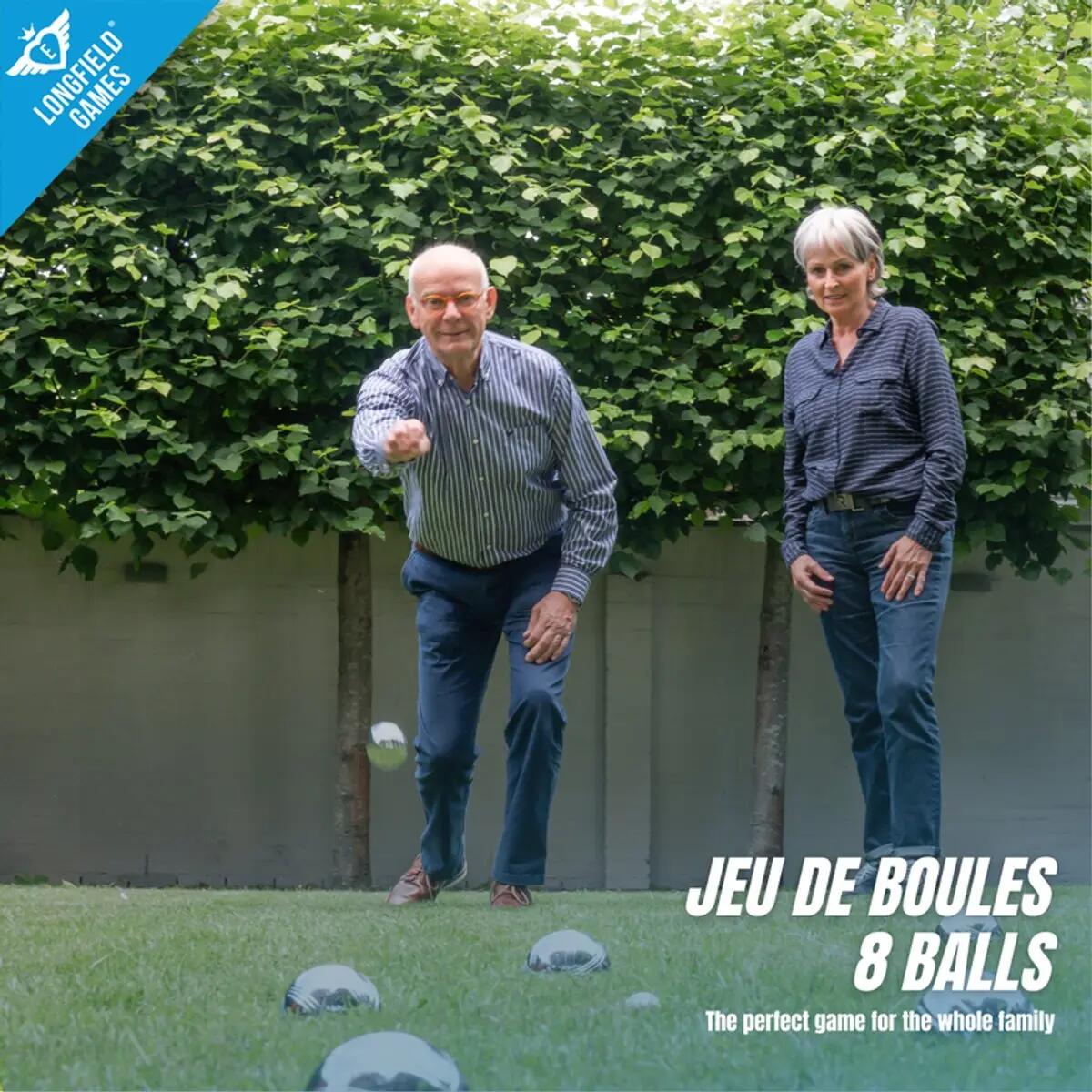 Sportec Set de pétanque en coffret - 8 boules 3/6