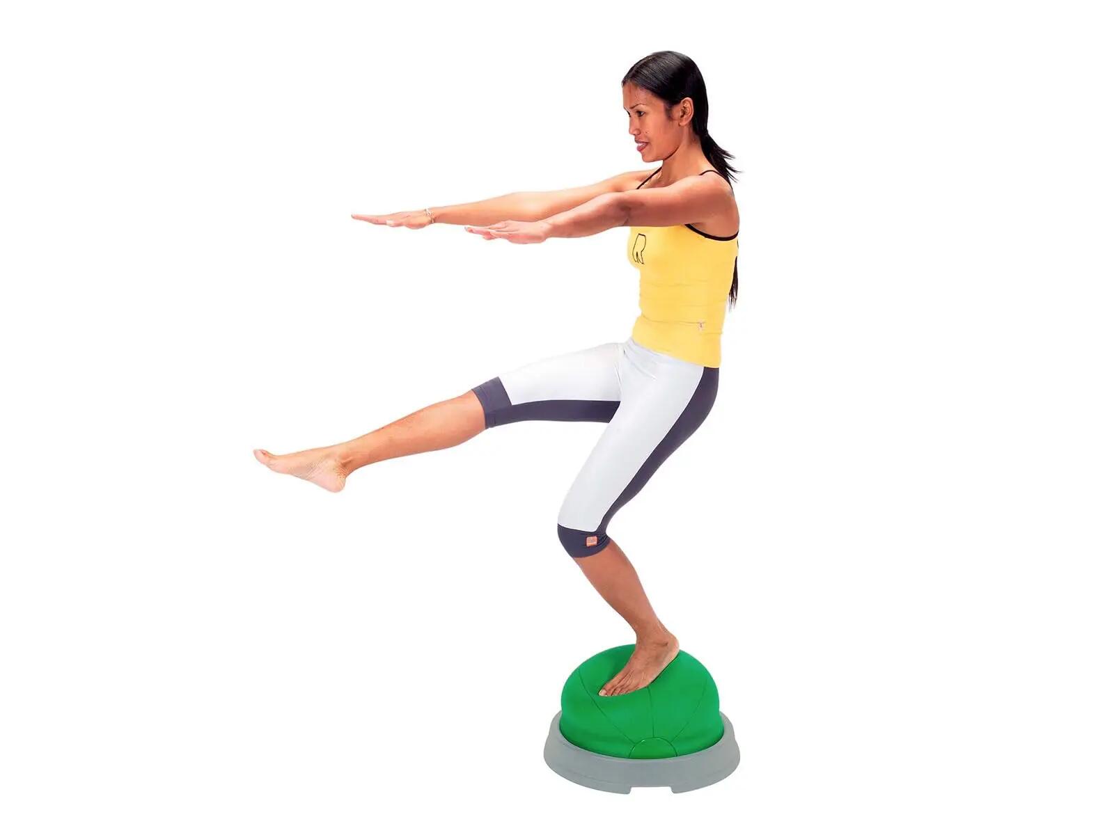 Gymnic Core Balance Semisfera gonfiabile con base verde 2/5