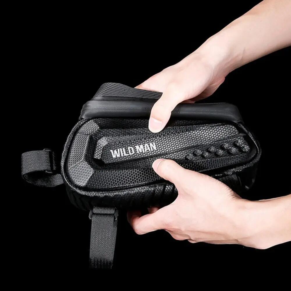 Sacoche de cadre de vélo avec porte téléphone tactile WILD MAN 4/4