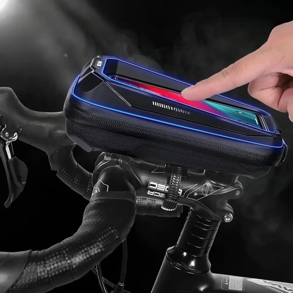 Fietstas voor stuur waterdicht met telefoonhouder WILD MAN 5/6