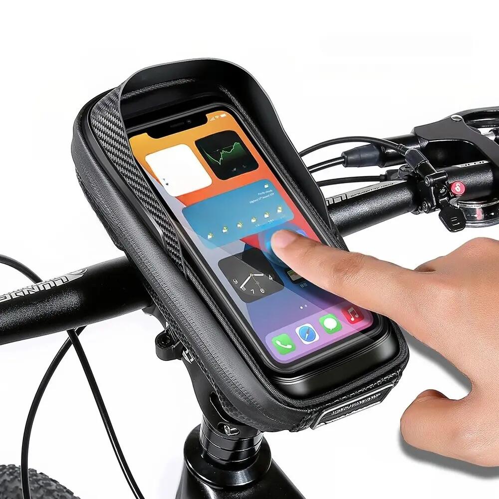 Borsa manubrio bici con supporto telefono touch WILD MAN 4/6