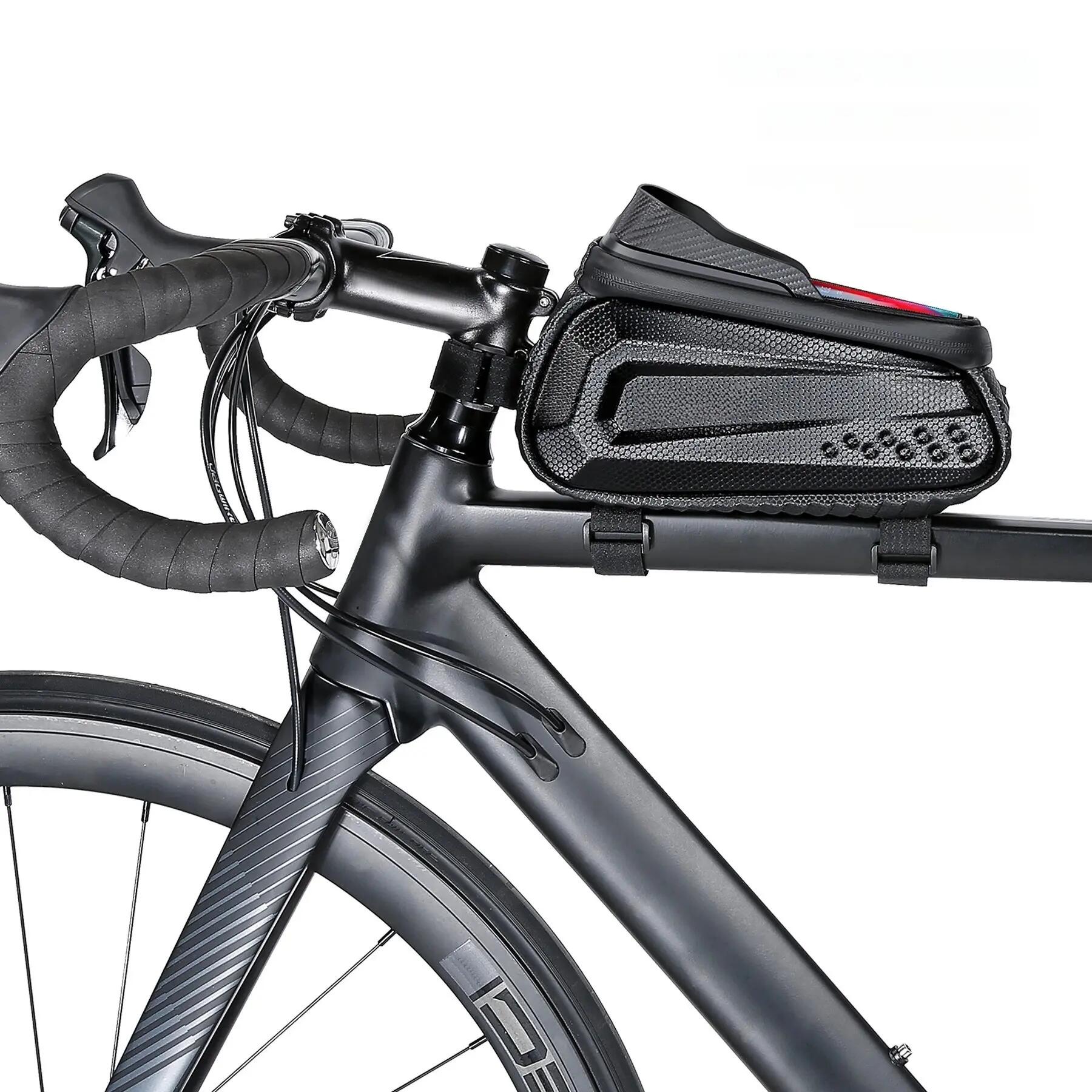 Sacoche de cadre de vélo avec porte téléphone tactile WILD MAN 2/4