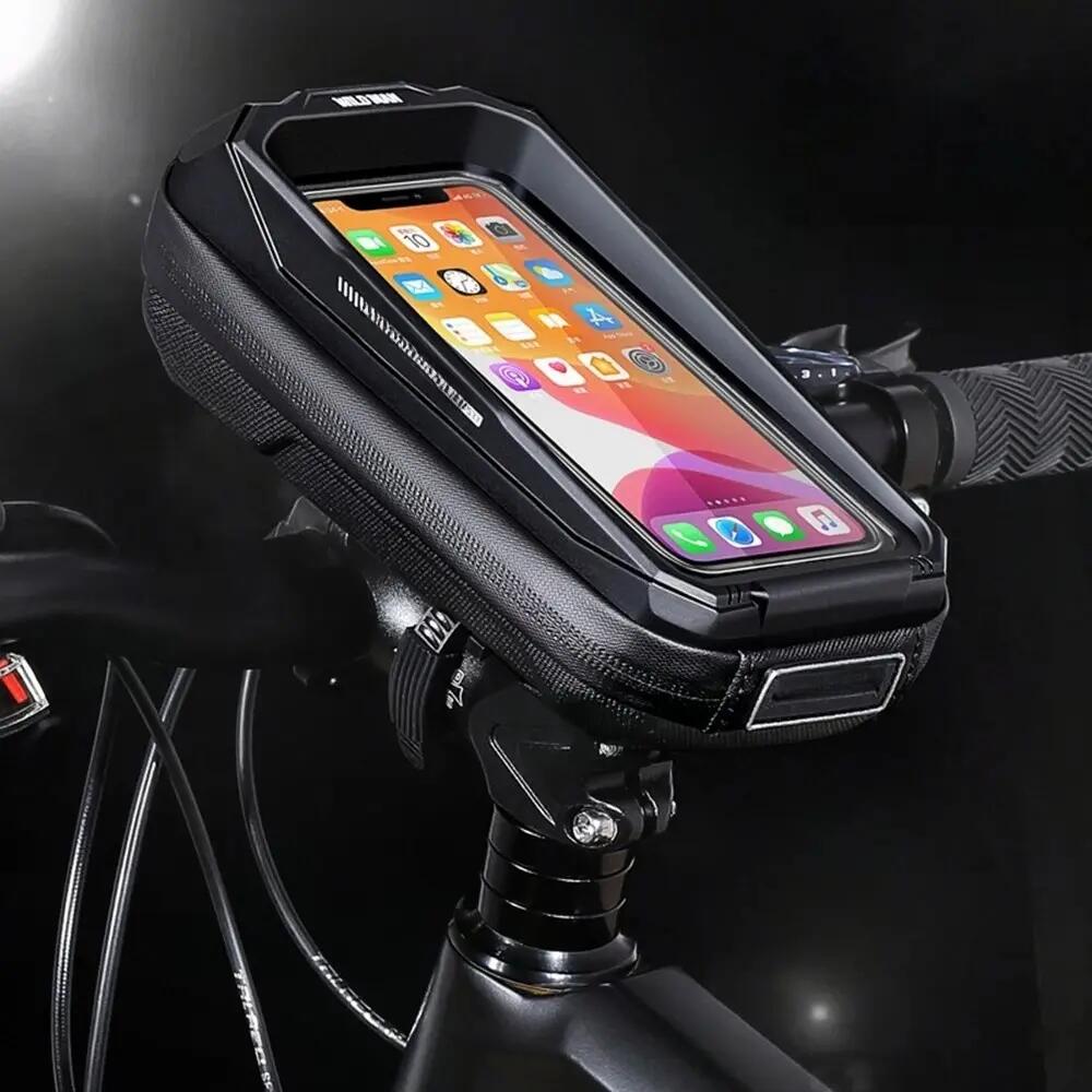 Fietstas voor stuur waterdicht met telefoonhouder WILD MAN 2/6