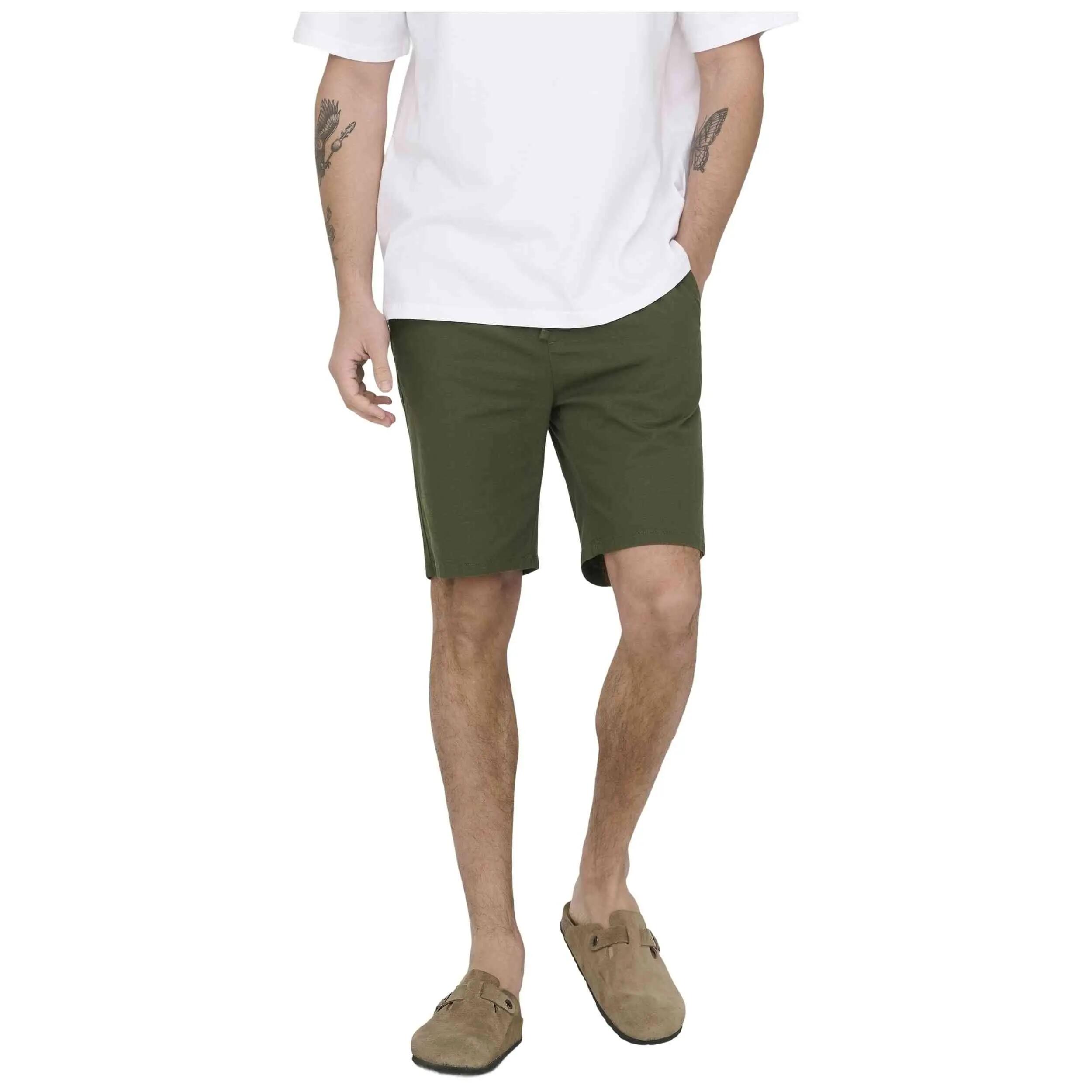 Pantaloncini Only & sons modello 22036361-OLIVE per uomini 3/5