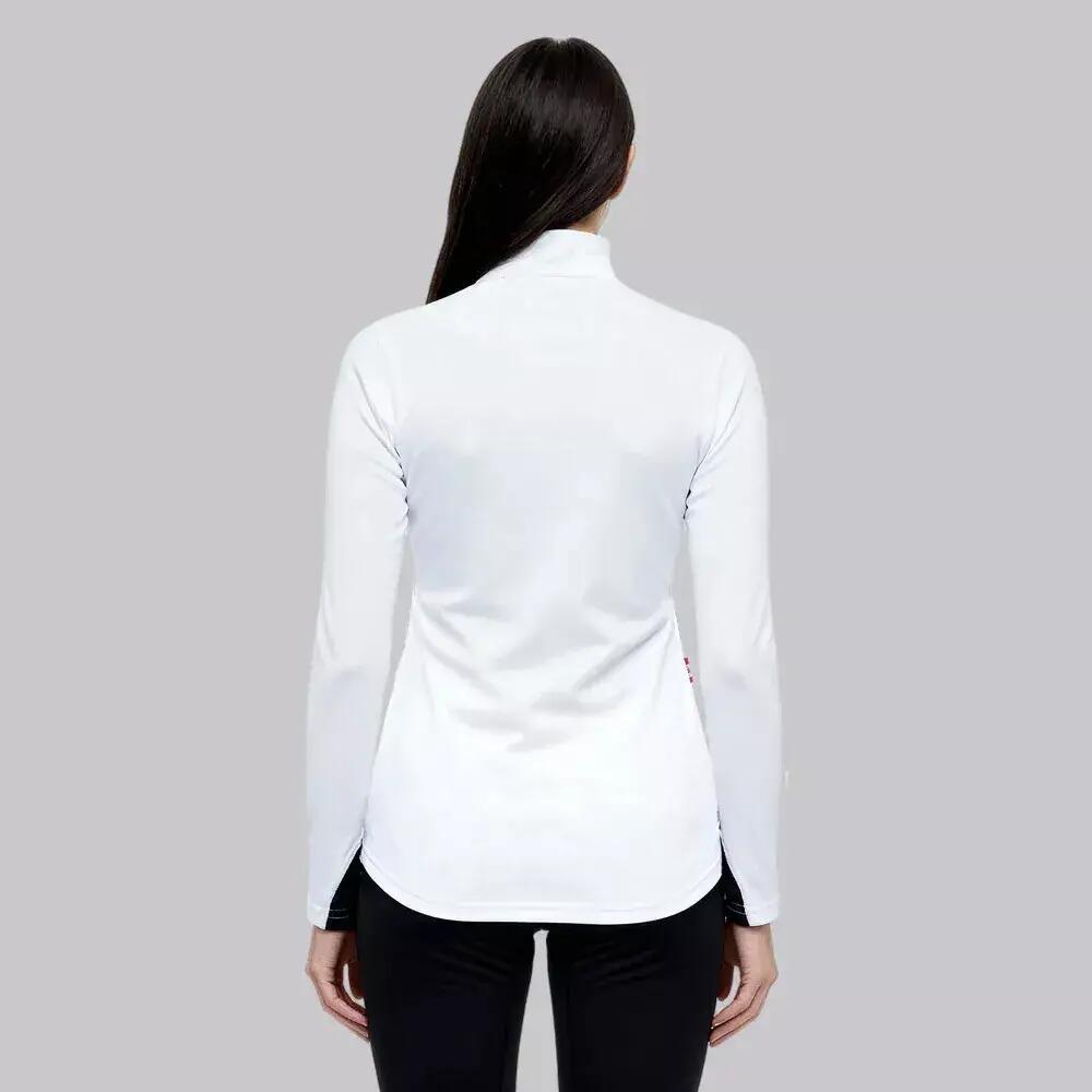 Pull de Randonnée femme Thermique NICKY Blanc 2/3