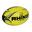 RugbyBall Cyclone Kunststoff, Gummi Damen und Herren Neongelb