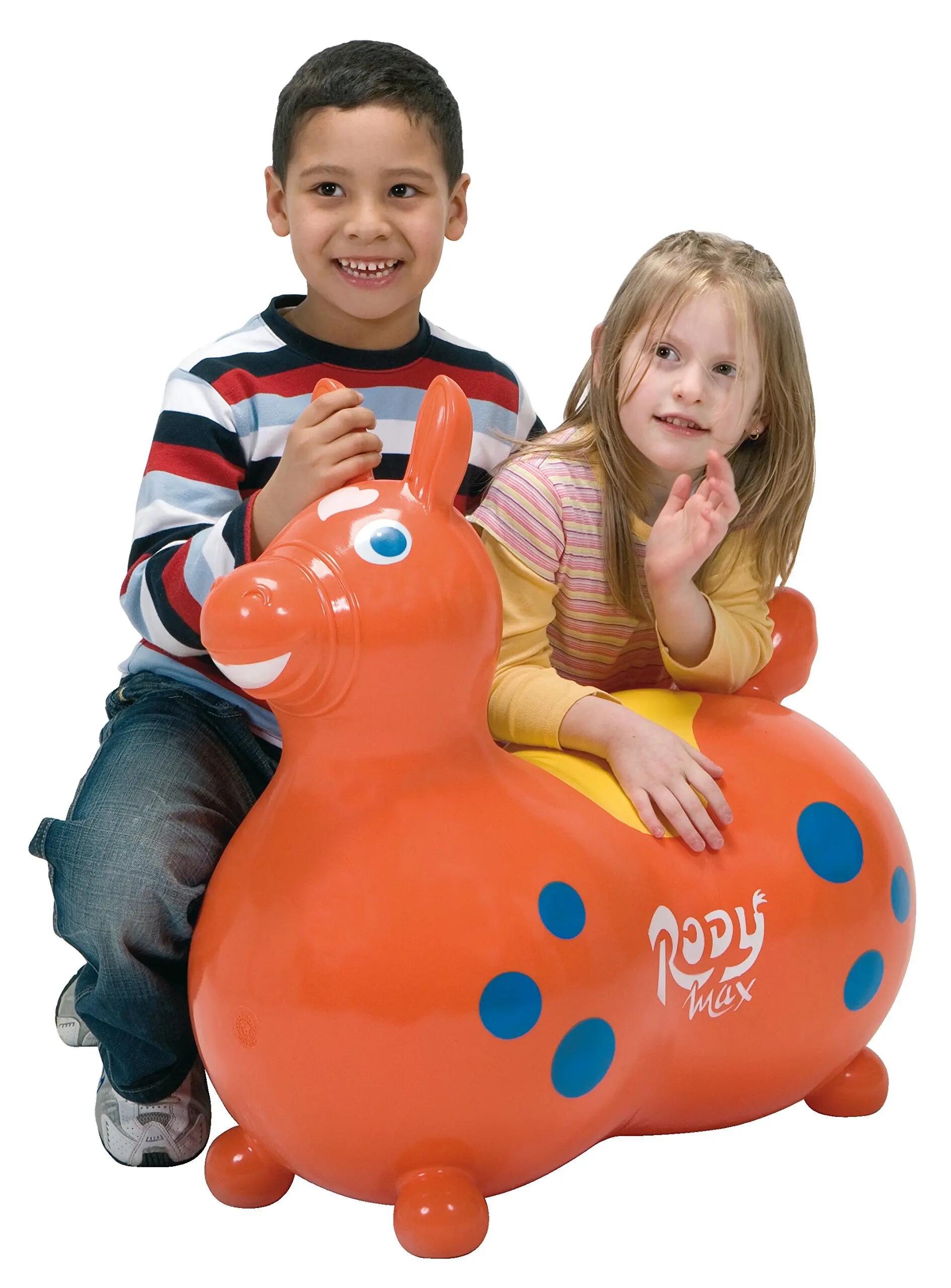 Gymnic Rody Max Cavallo gonfiabile cavalcabile maxi arancione 8/9