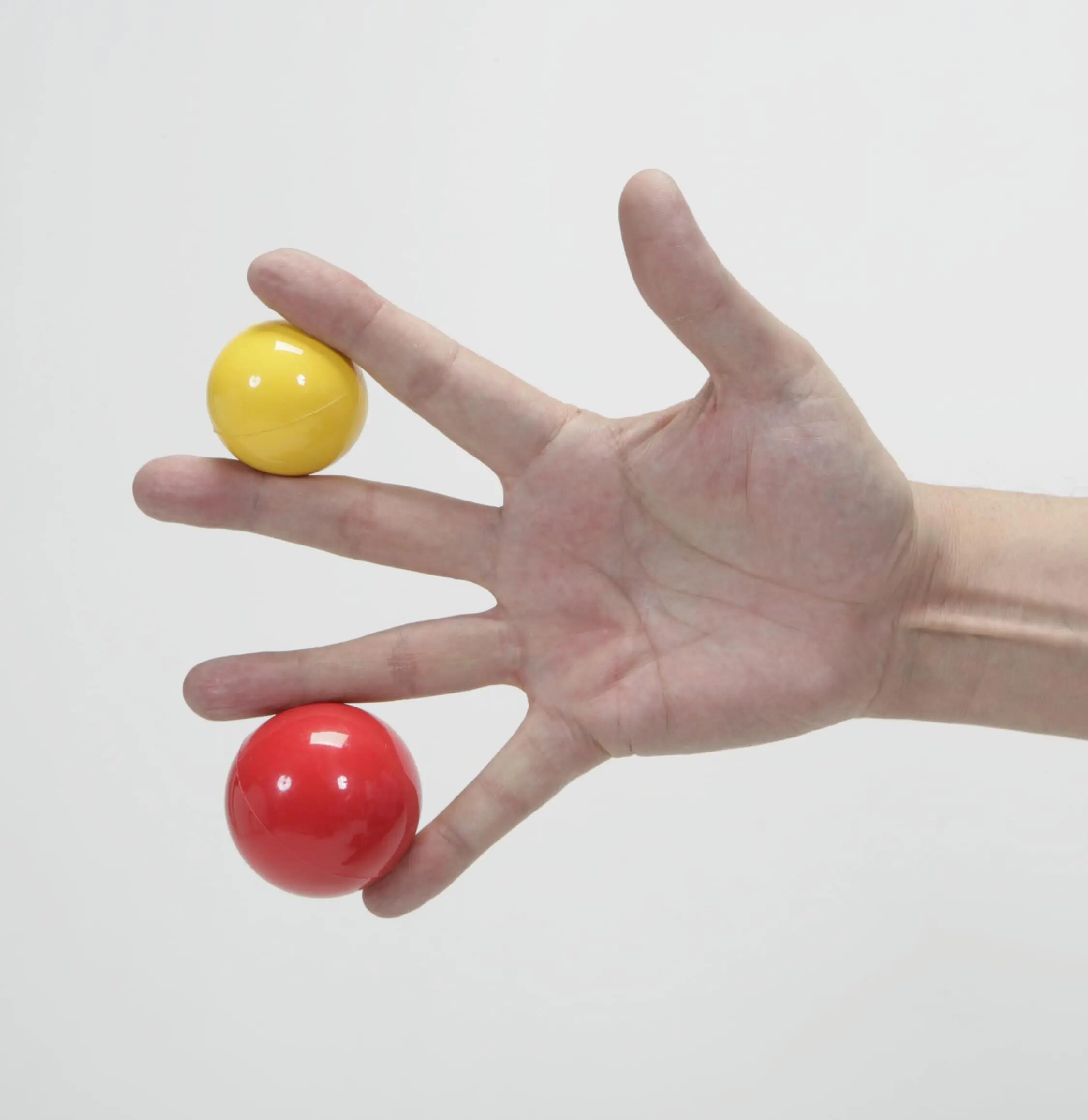 Gymnic Freeballs Hand Set 2 palline per mano Ø 40 e 50 mm 8/9