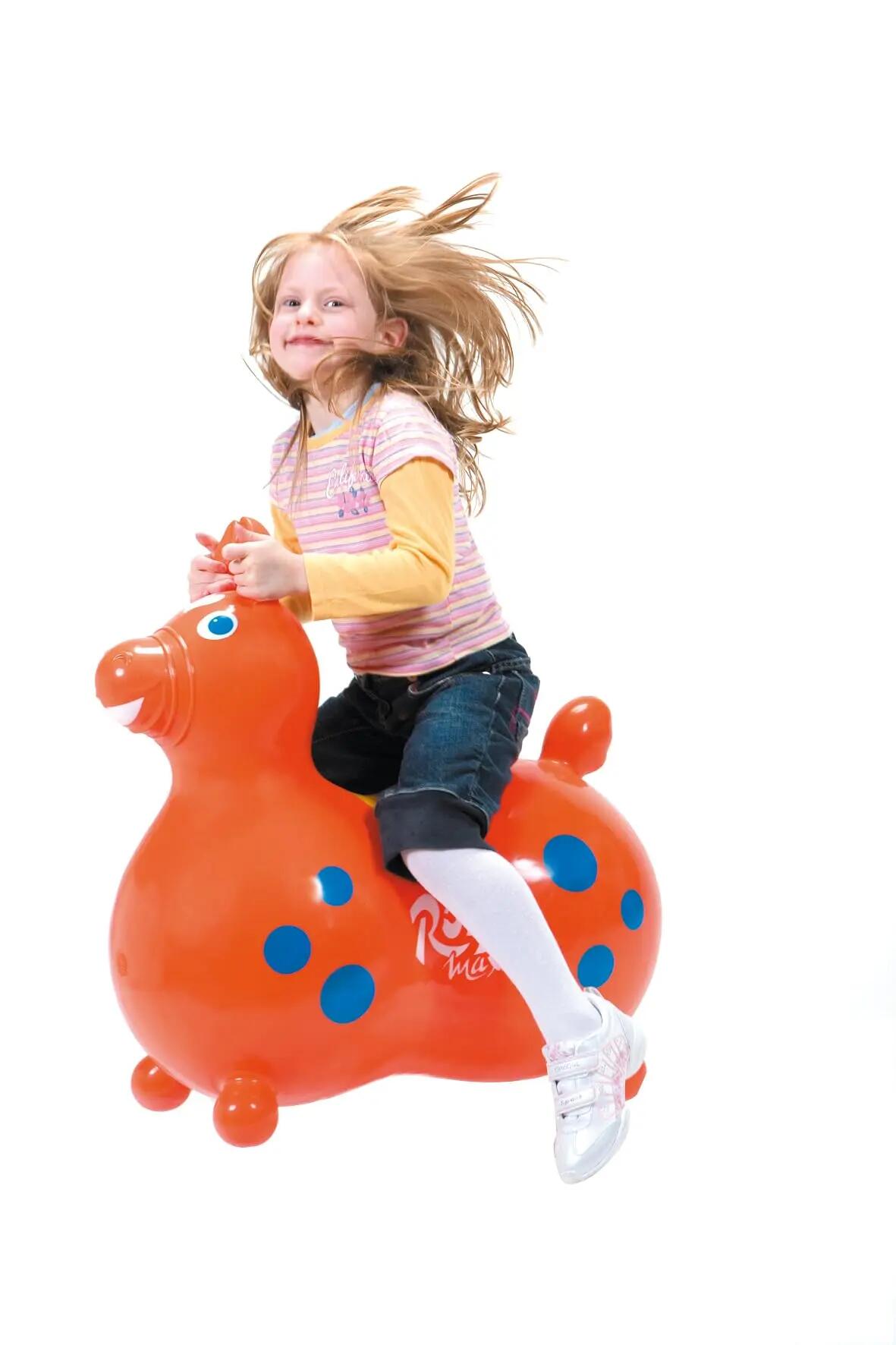 Gymnic Rody Max Cavallo gonfiabile cavalcabile maxi arancione 7/9