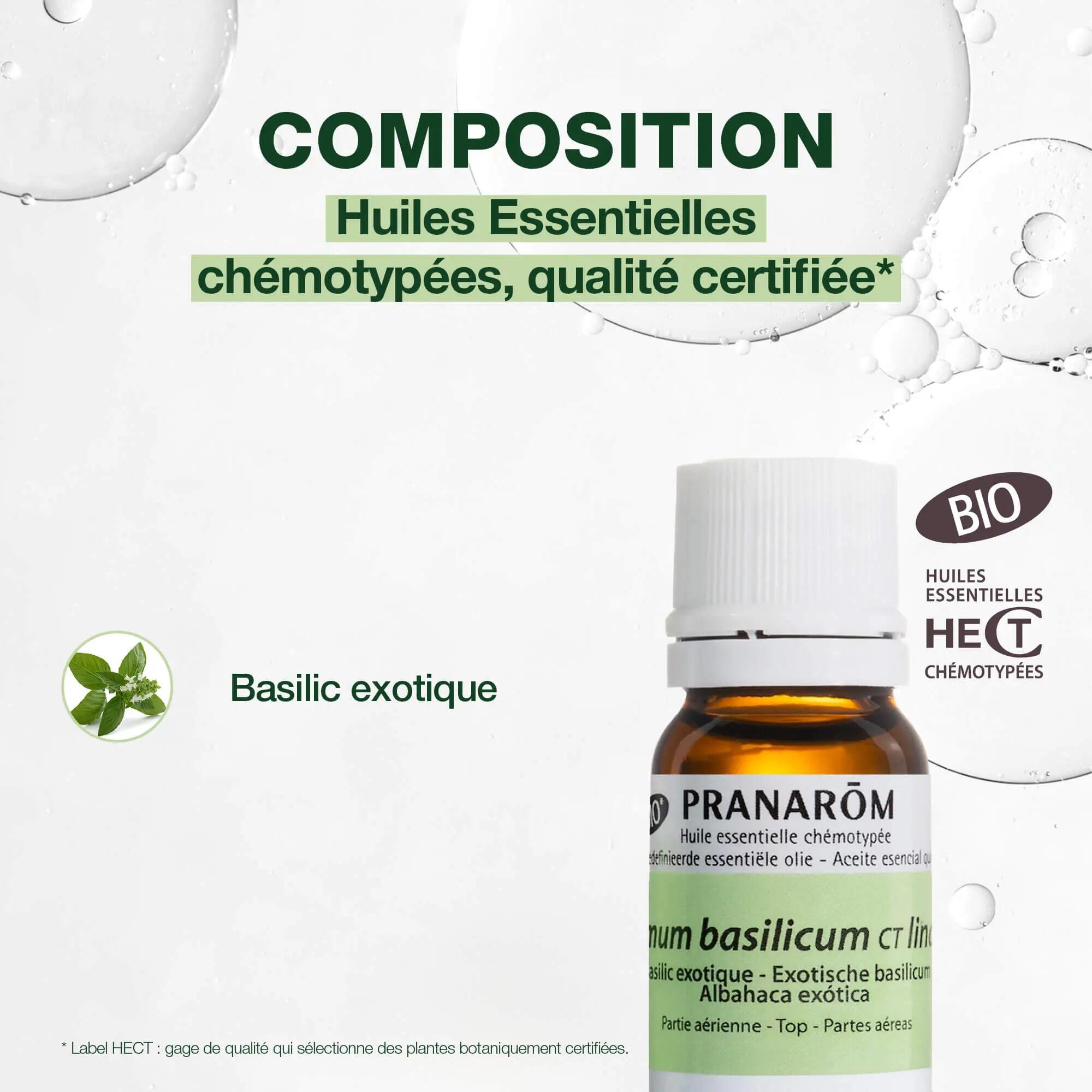 Huile essentielle - Basilic exotique CT linalol - Bio - 10 ml 3/5