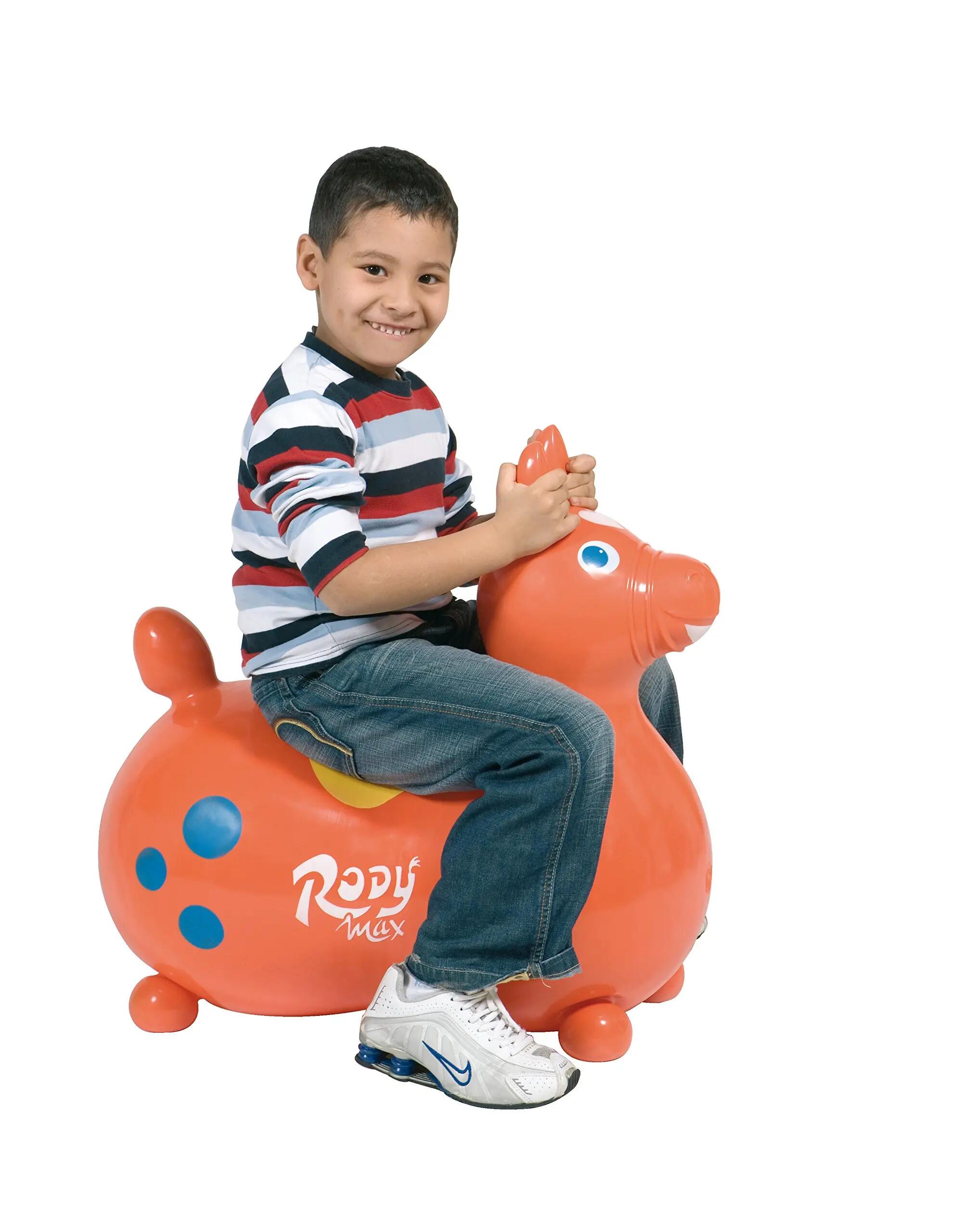 Gymnic Rody Max Cavallo gonfiabile cavalcabile maxi arancione 5/9
