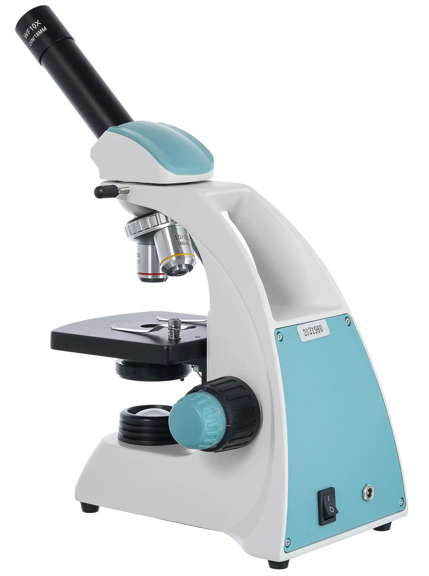 Microscopio monoculare 400M - acromatico, LED - nero 5/6