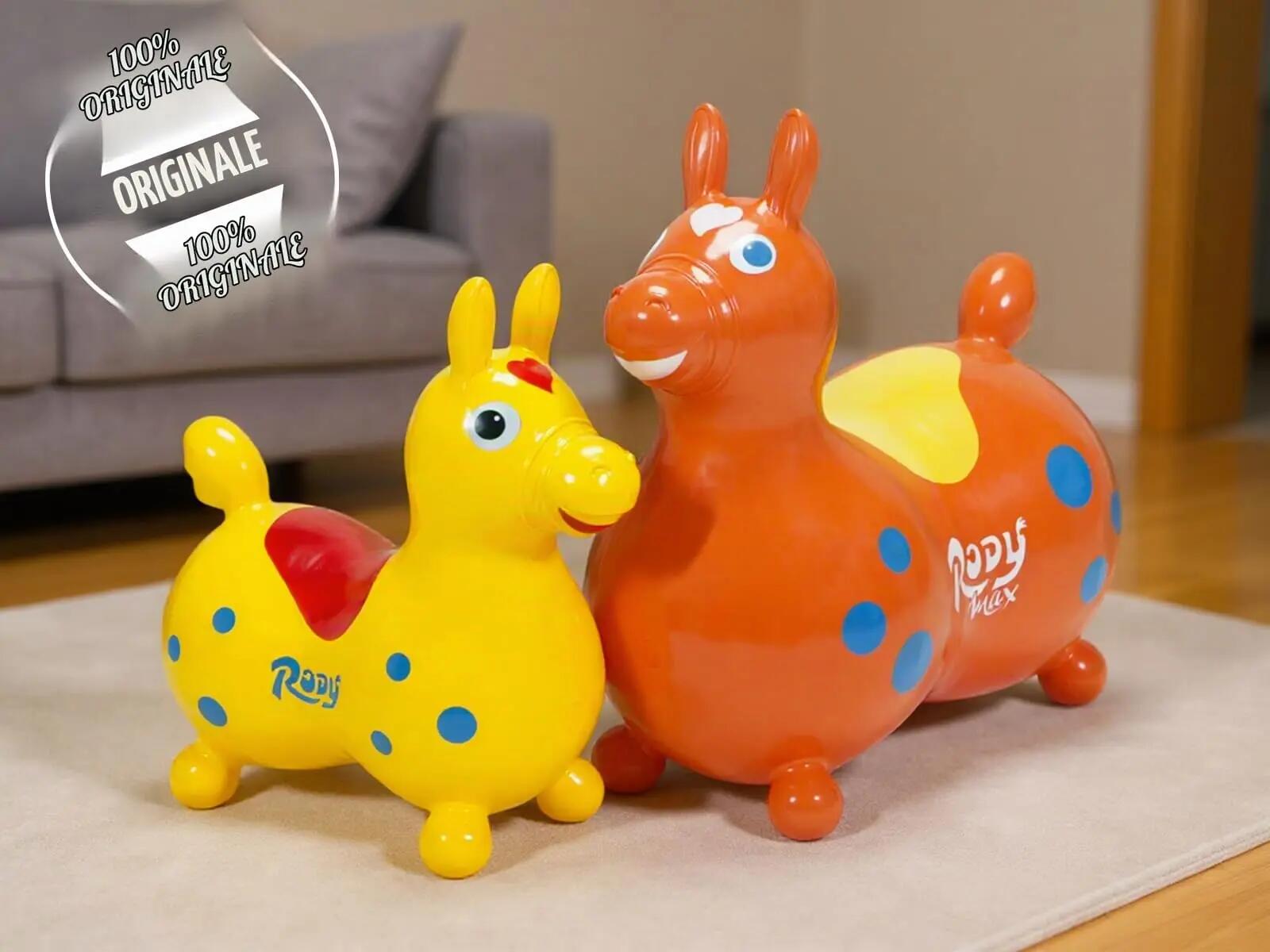 Gymnic Rody Max Cavallo gonfiabile cavalcabile maxi arancione 2/9