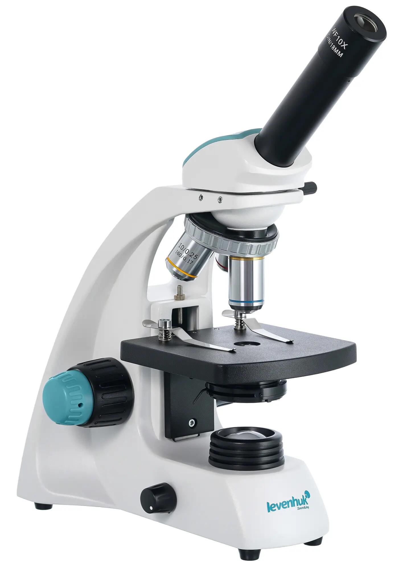 Microscopio monoculare 400M - acromatico, LED - nero 4/6