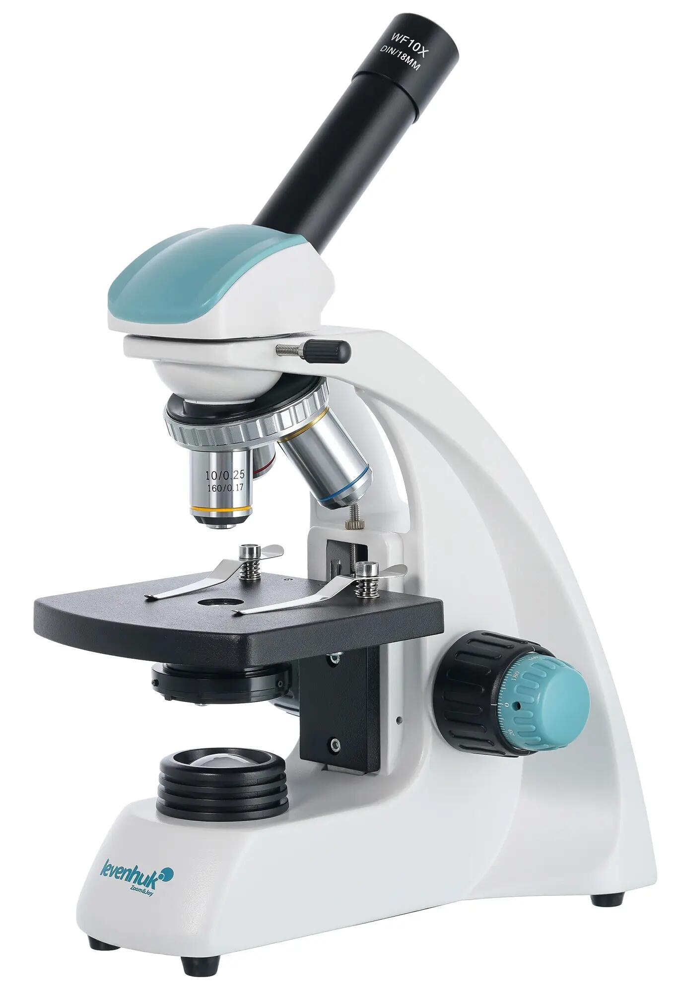 Microscopio monoculare 400M - acromatico, LED - nero 3/6