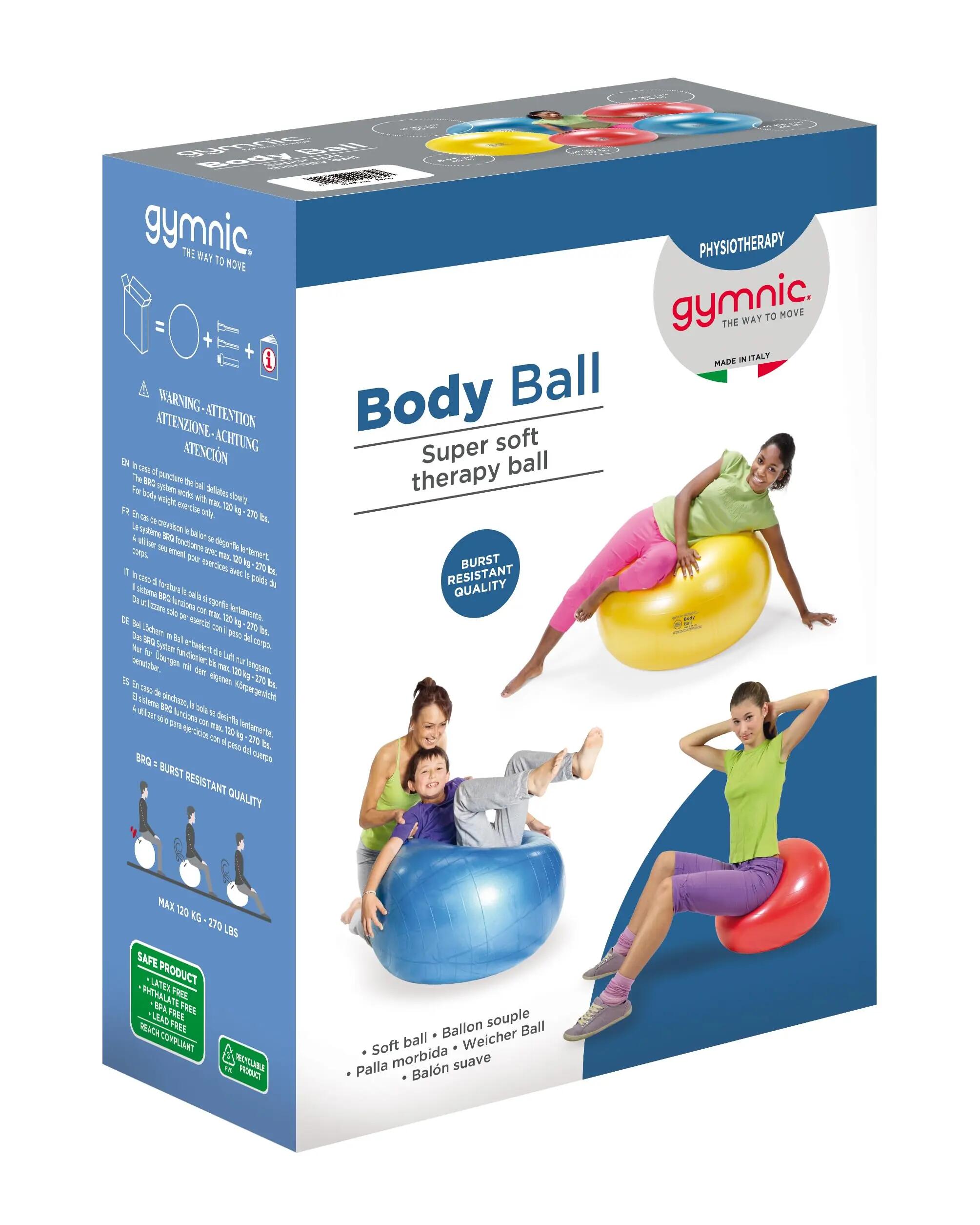 Gymnic Body Ball Palla fitness antiscoppio Ø 75 cm gialla 5/5