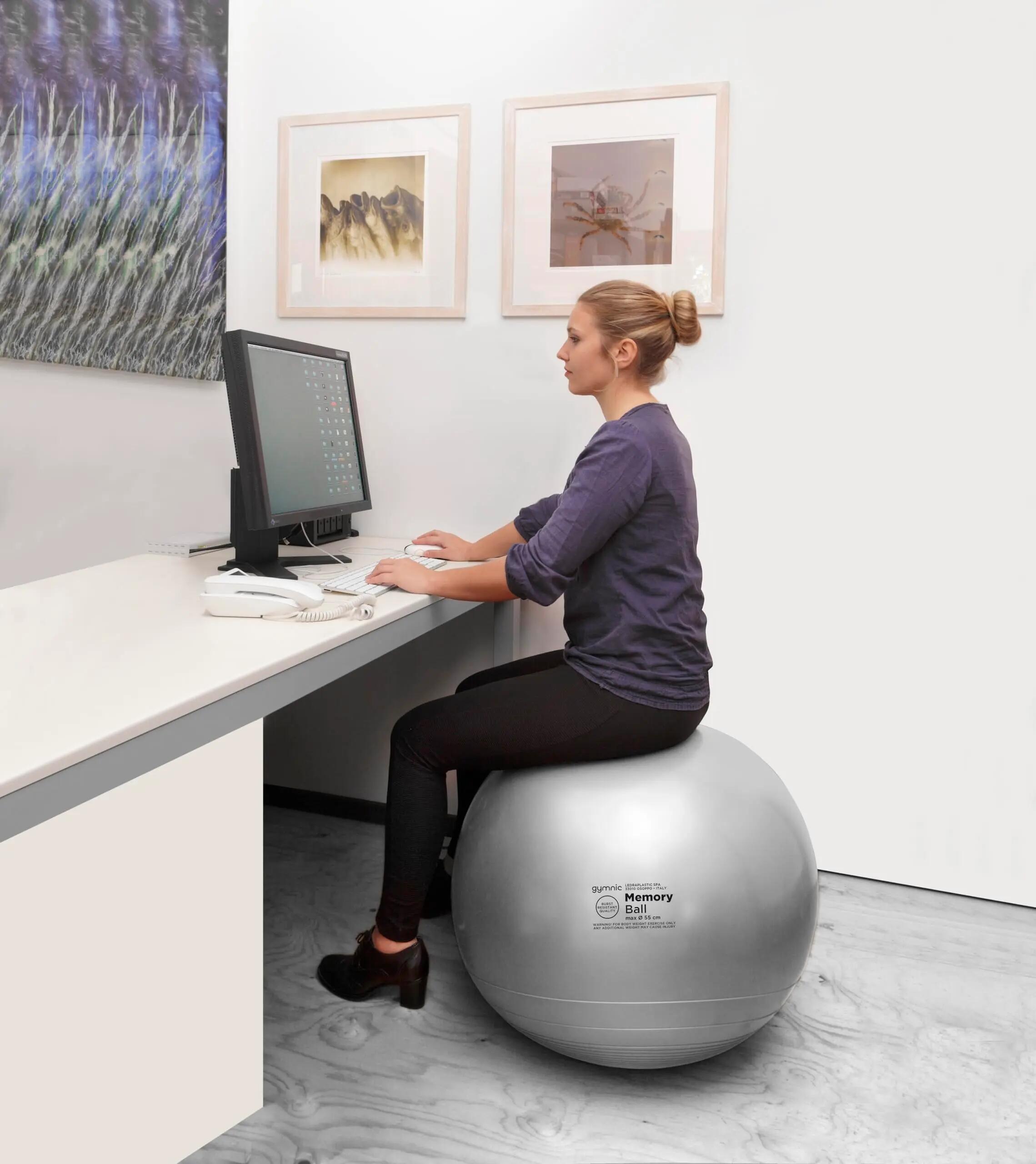 Gymnic Memory Ball Palla fitness a memoria di forma Ø 55 cm grigia 6/9