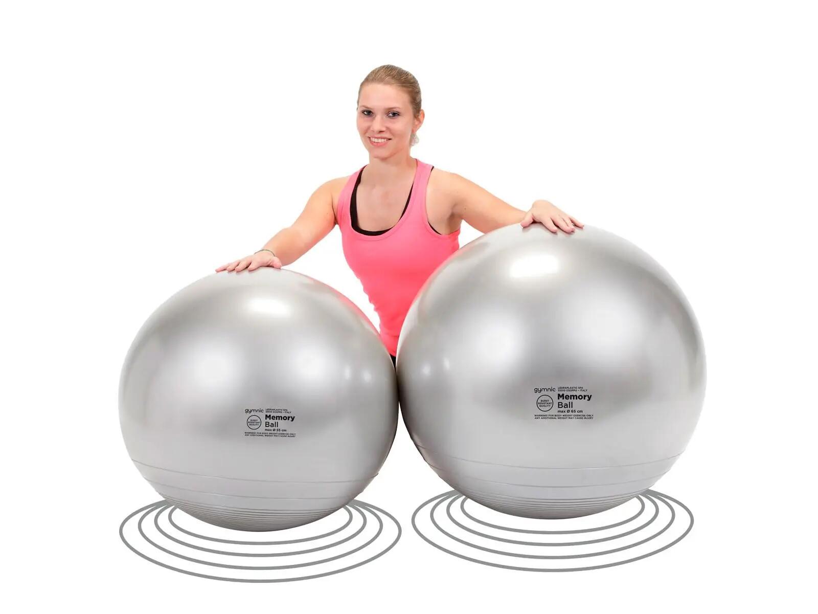 Gymnic Memory Ball Palla fitness a memoria di forma Ø 55 cm grigia 3/9