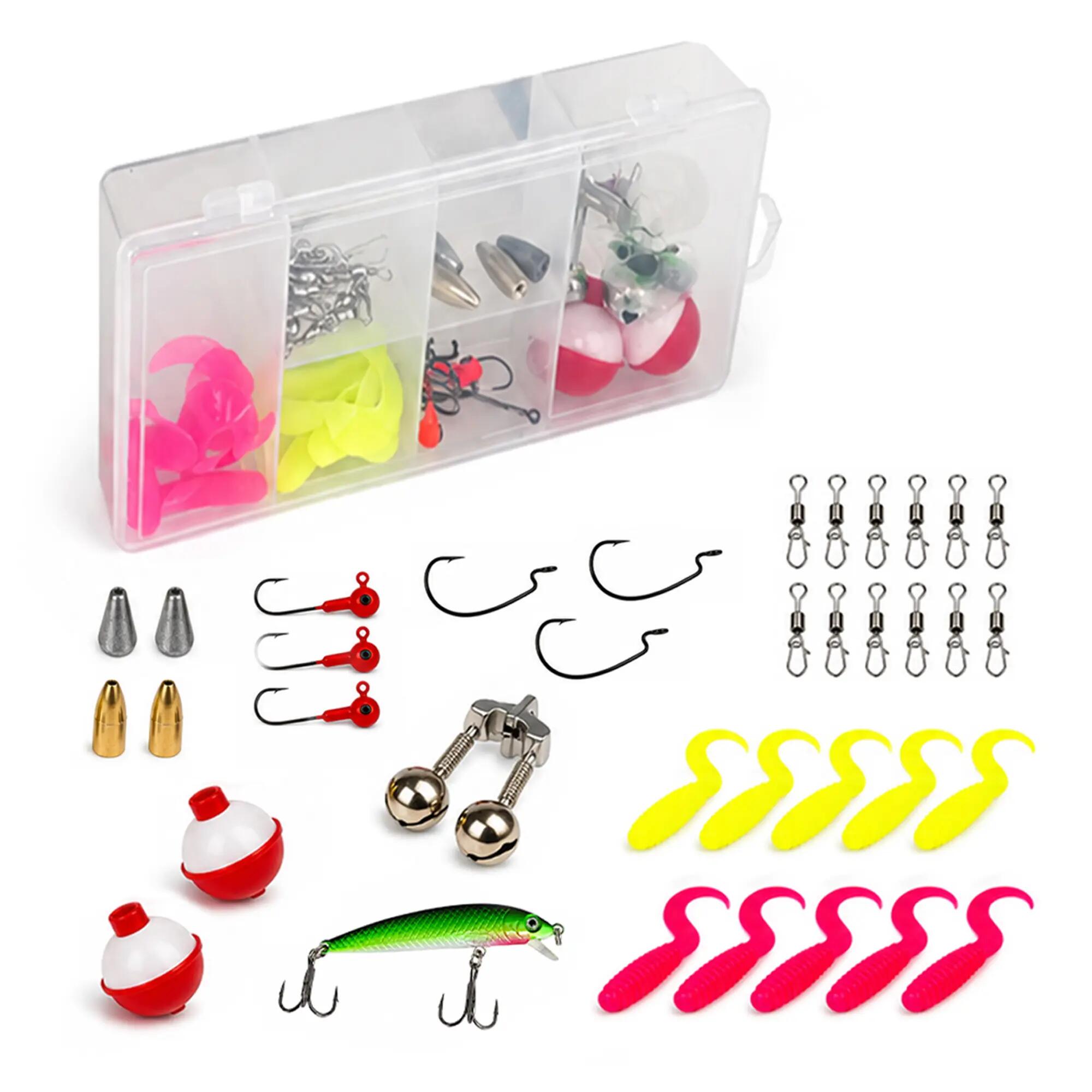 Fish-Xpro Ensemble de Pêche Firefly - Canne 2,10 m - Moulinet et Chaise 3/7