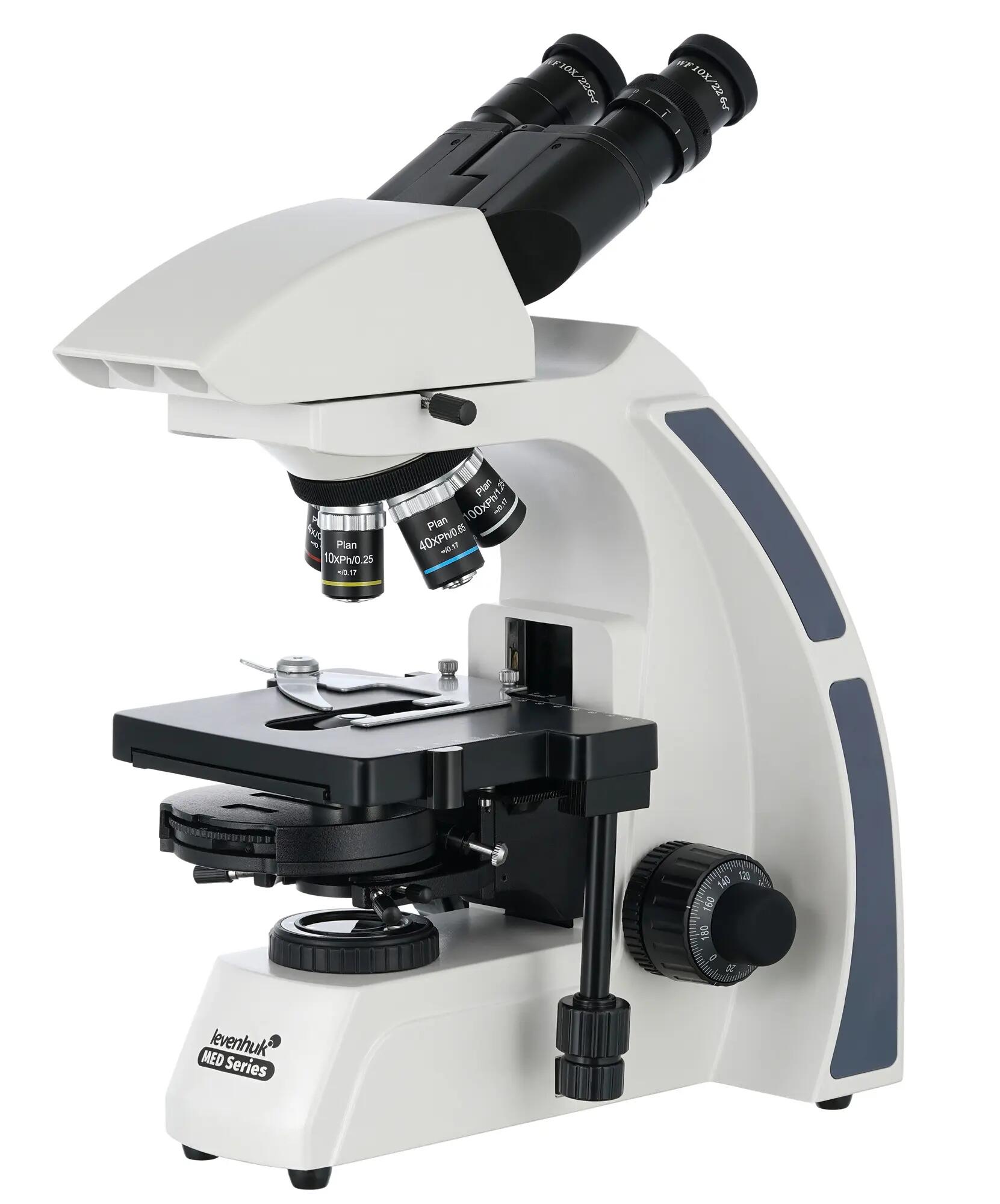 Microscopio - contrasto di fase - med 45b - nero 3/6