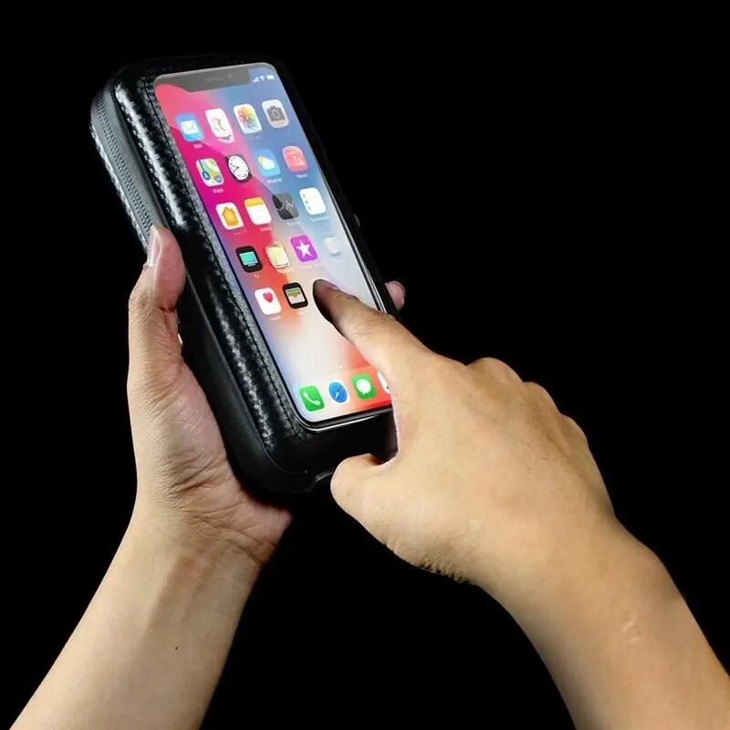Fietstas voor frame met touchscreen-telefoonhouder WILD MAN 4/6