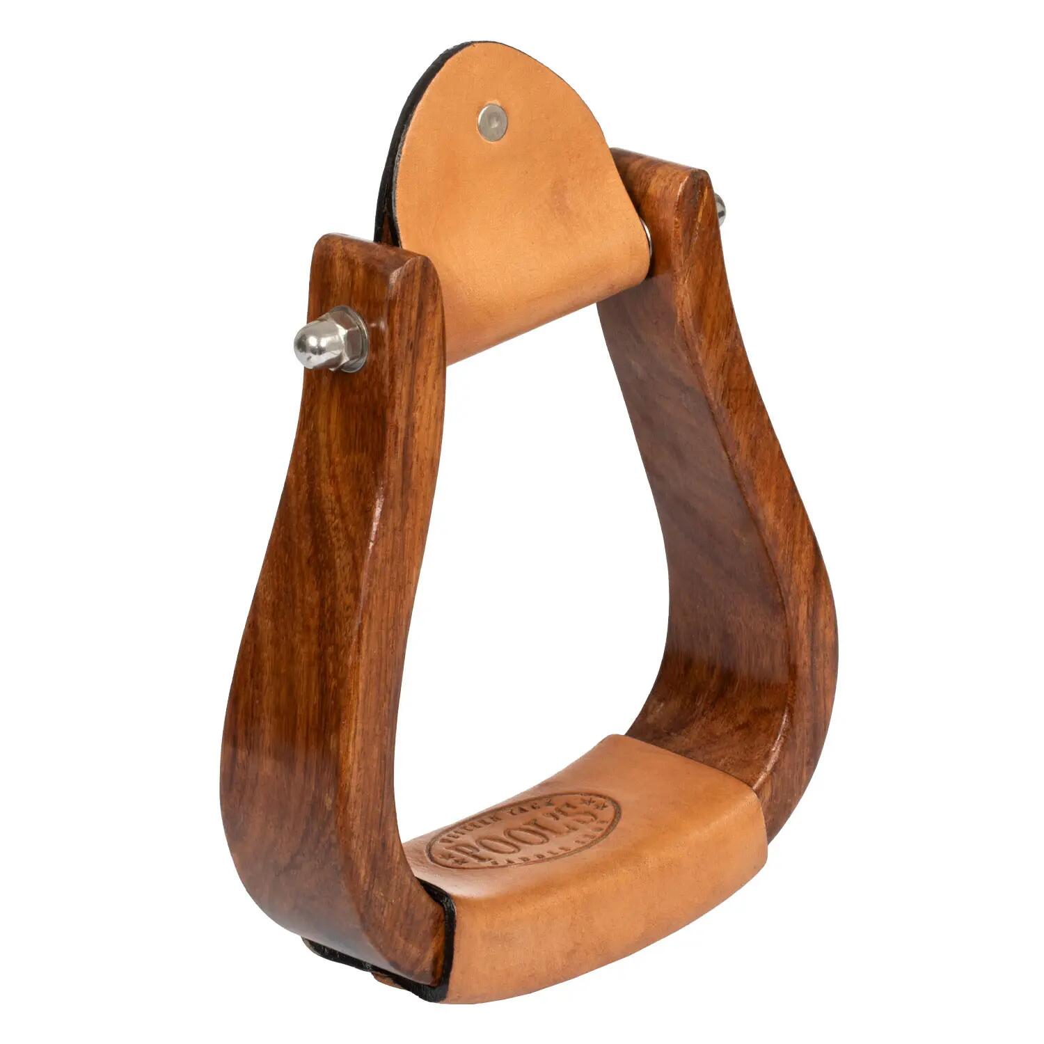 Étriers western ys standard en bois 2/5