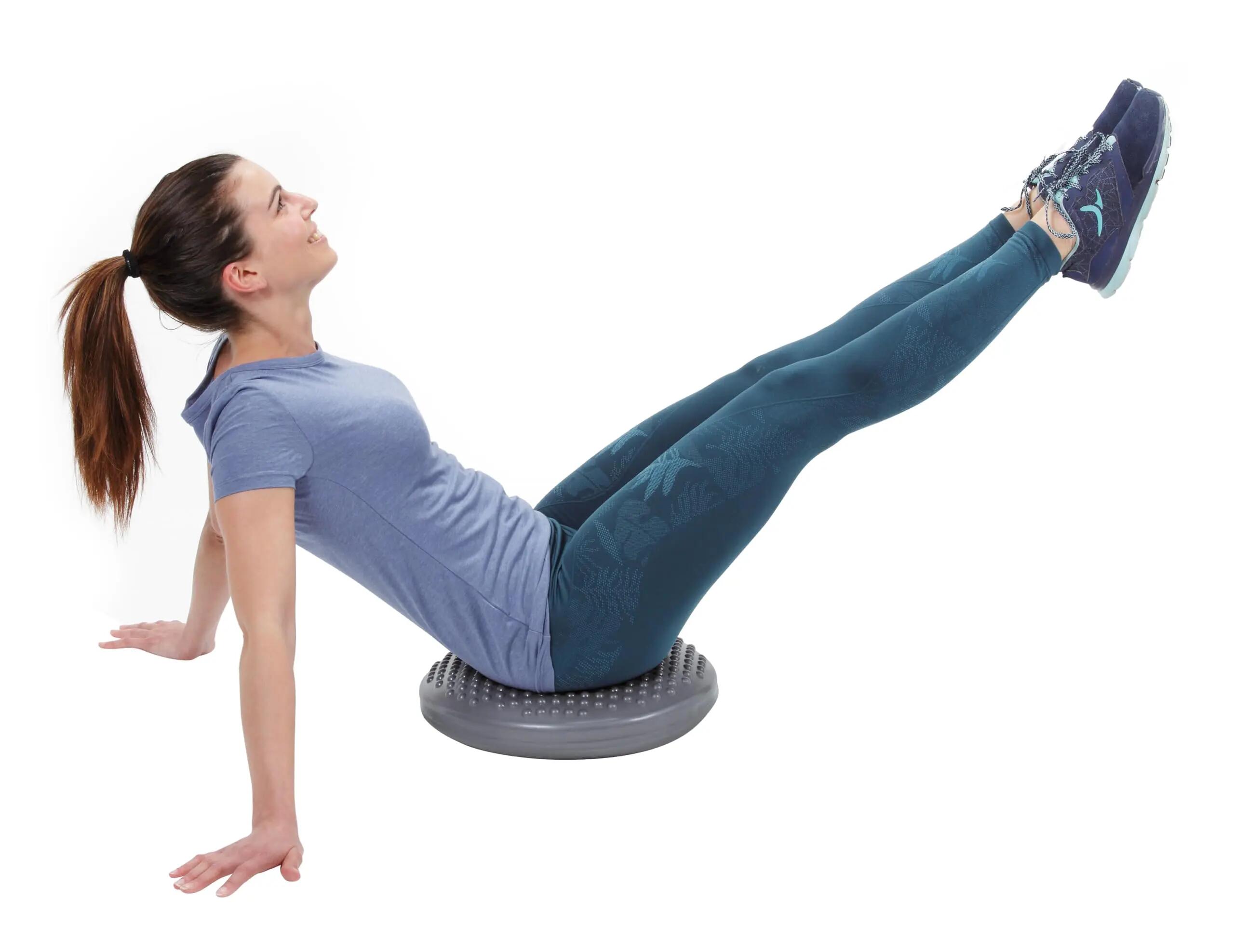 Gymnic Disc'o'Sit Cuscino propriocettivo Ø 39 cm grigio postura seduta attiva 3/9