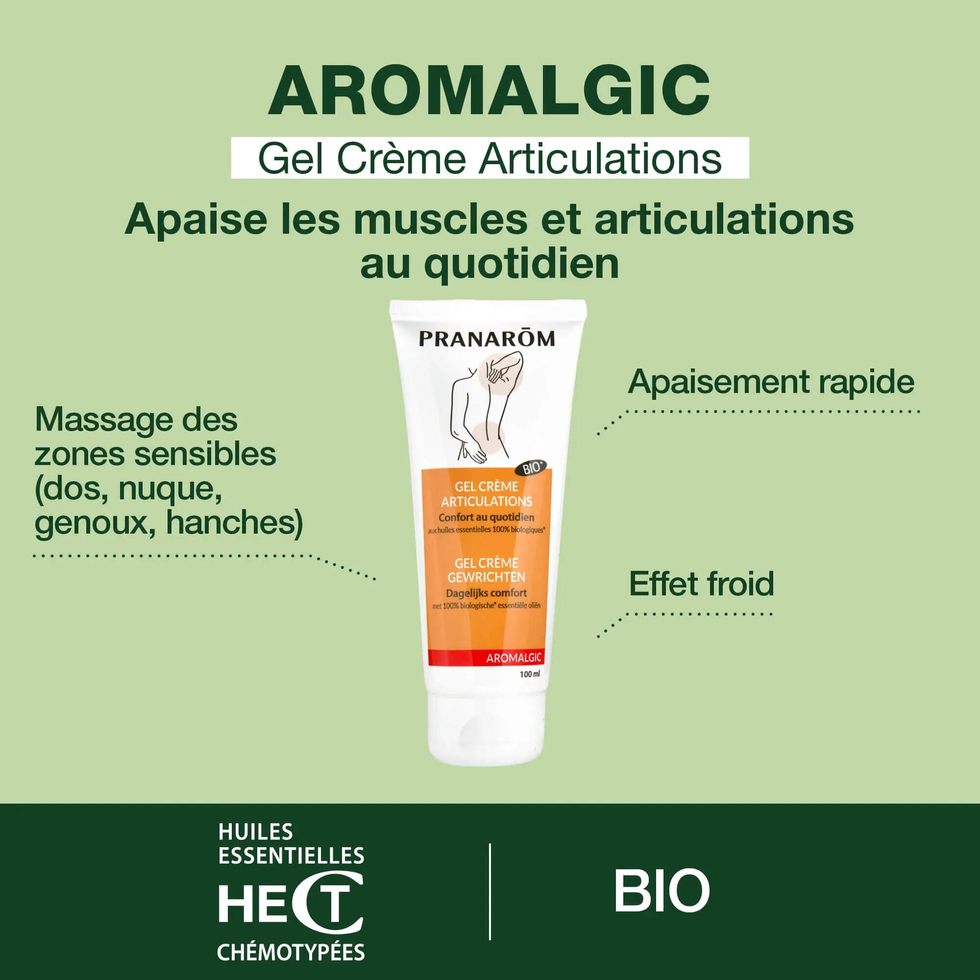 Gel crème - Articulations et muscles - Bio - Effet froid - Texture non collante 5/5