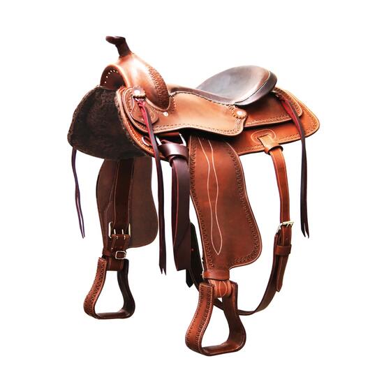 Selle reiner rouge cornes
