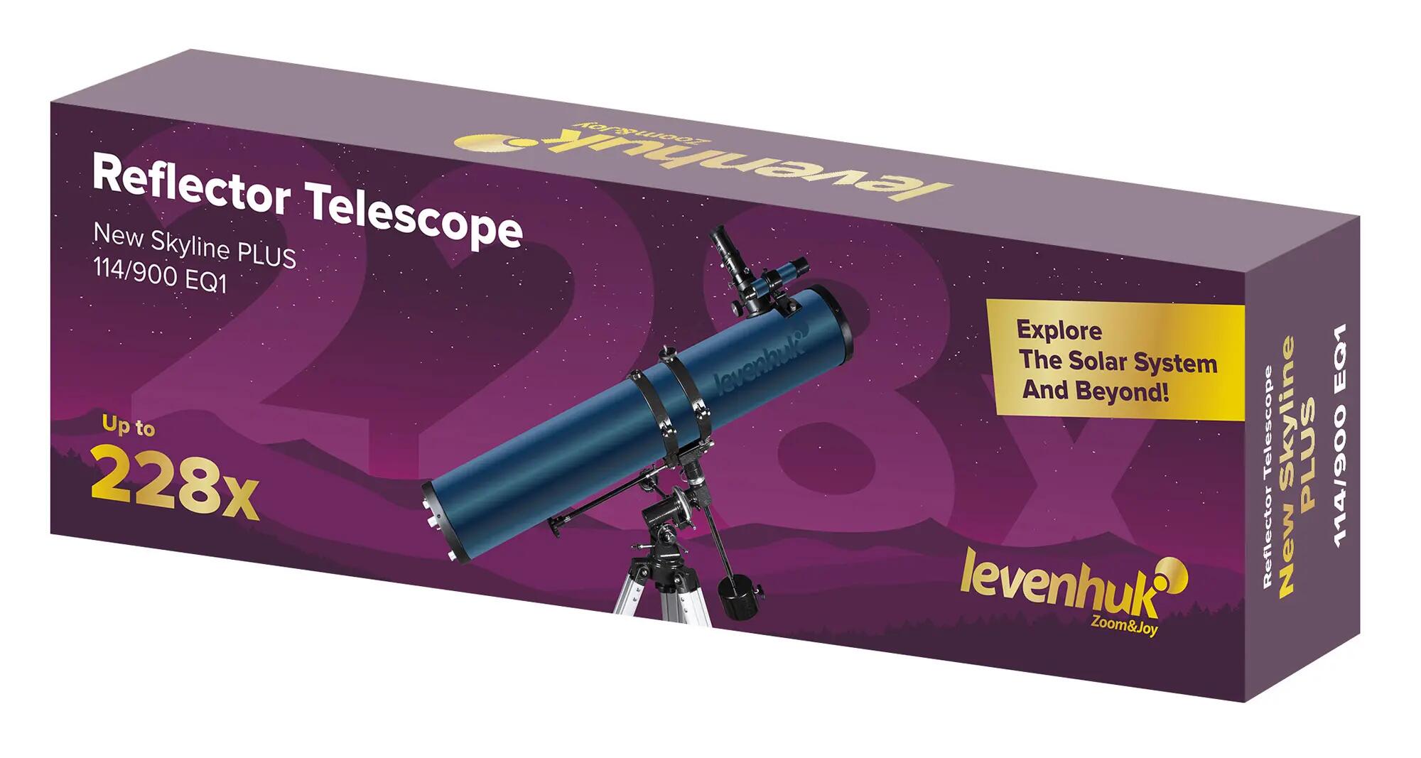Telescopio - Astronomía - Reflector - New Skyline PLUS 114/900 EQ1 - Negro 2/2