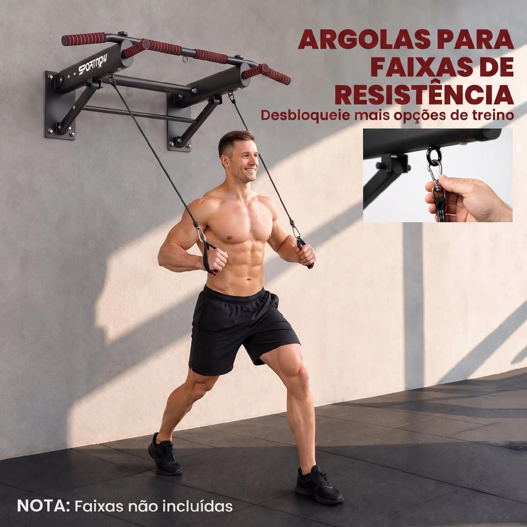 Barra de Dominadas SPORTNOW 98x65x31 cm Negro 8/10