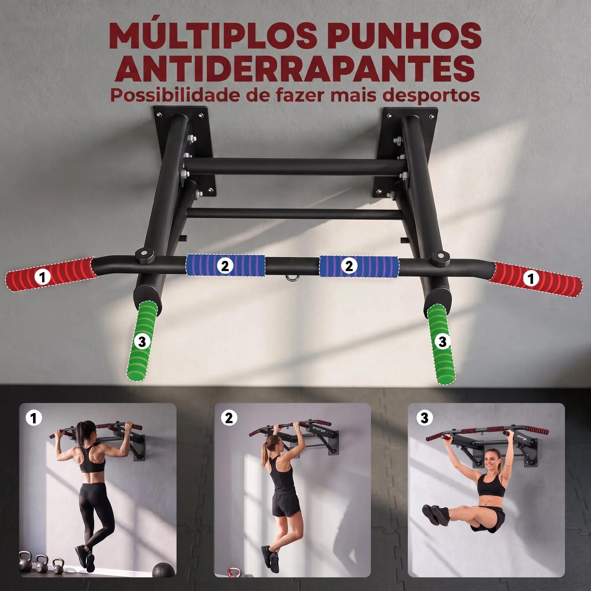 Barra de Dominadas SPORTNOW 98x65x31 cm Negro 7/10