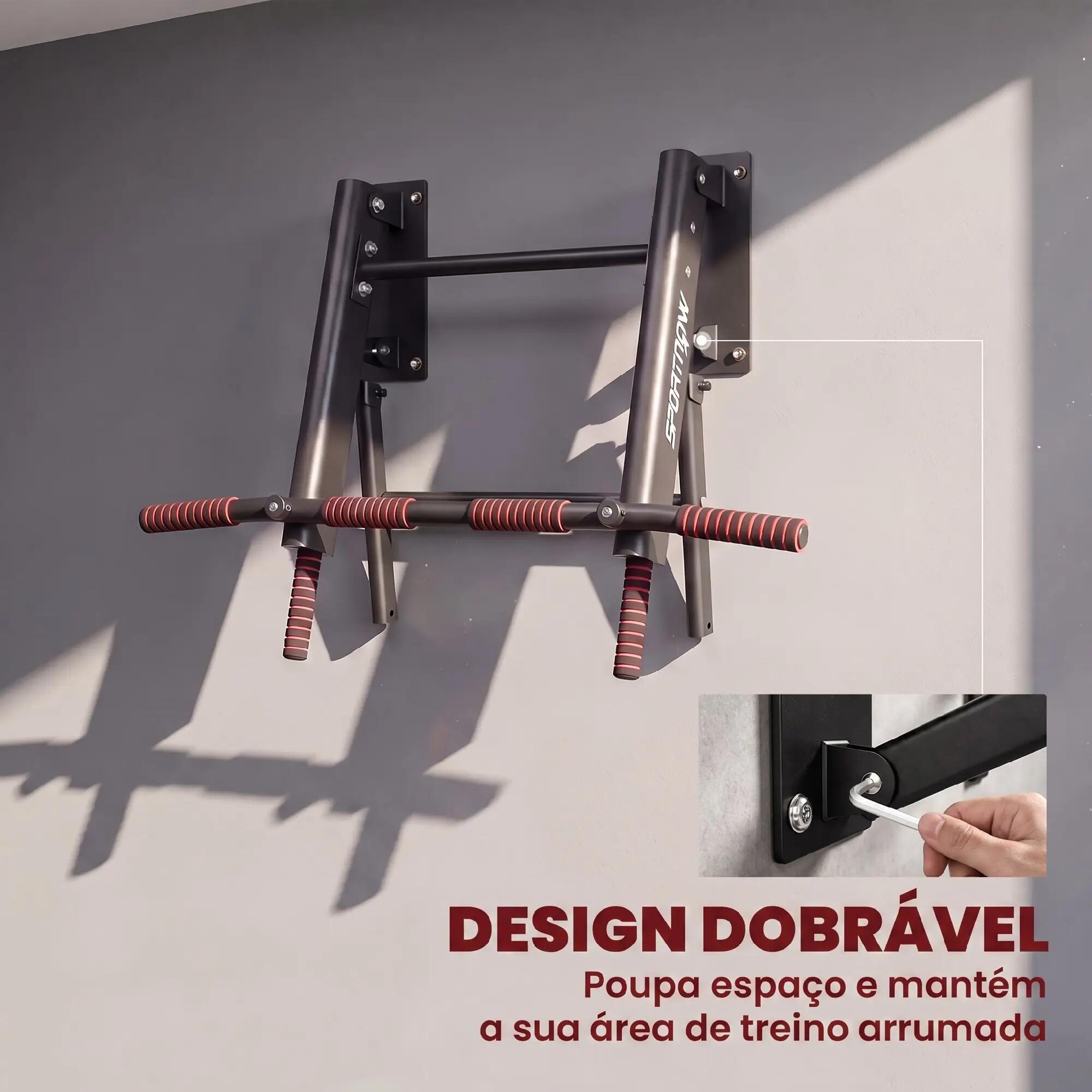 Barra de Dominadas SPORTNOW 98x65x31 cm Negro 6/10