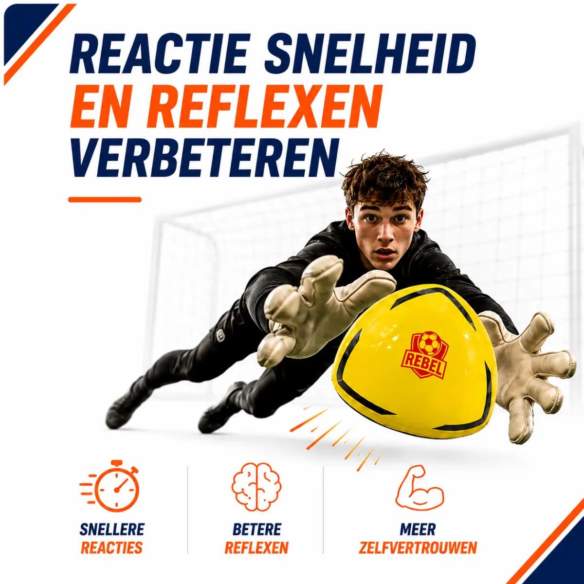 Rebel Reflexbal van pvc 2/3